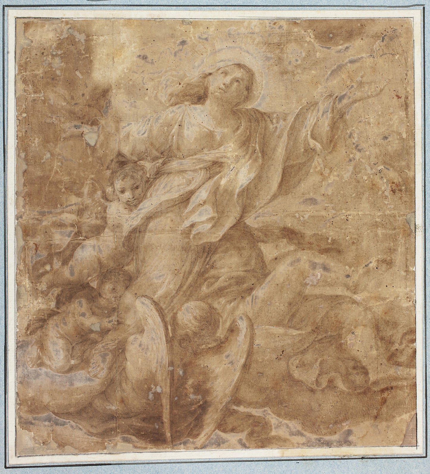 Assumption of the Virgin -  Domenico Maria Canuti, after,  Poster Print Wall Art