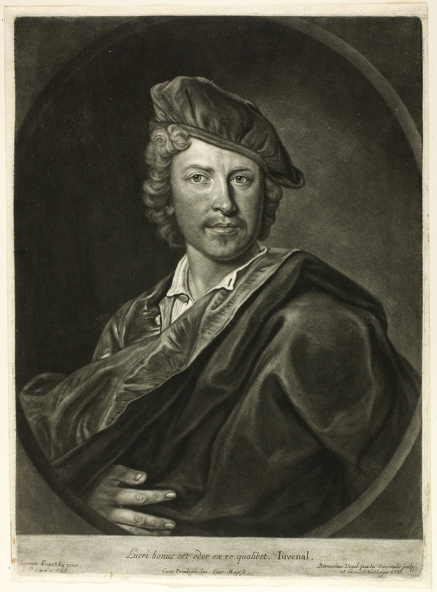 Johann Kupetzky -  Bernhard Vogel (German, 1683-1737),  Poster Print Wall Art