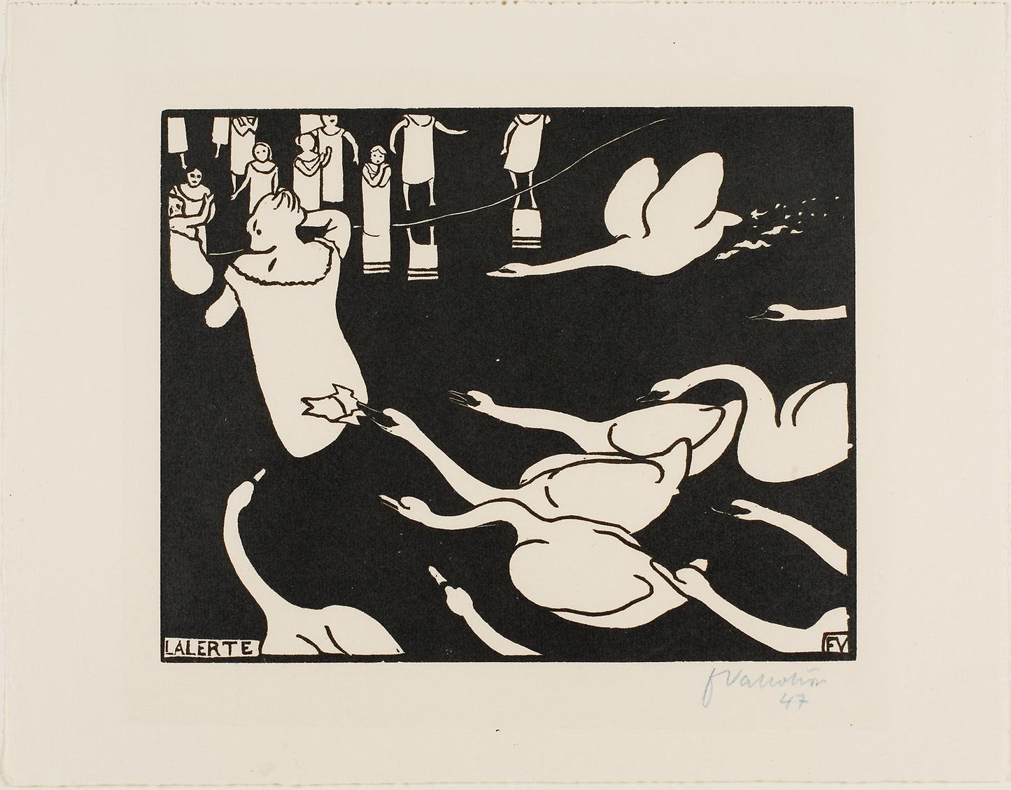 The Alarm -  Félix Edouard Vallotton,  Poster Print Wall Art