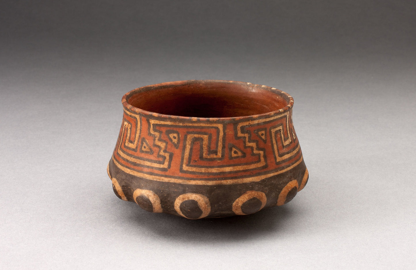 Miniature Bowl with Shaped Base and Geometric Motifs -  Inca,  Poster Print Wall Art