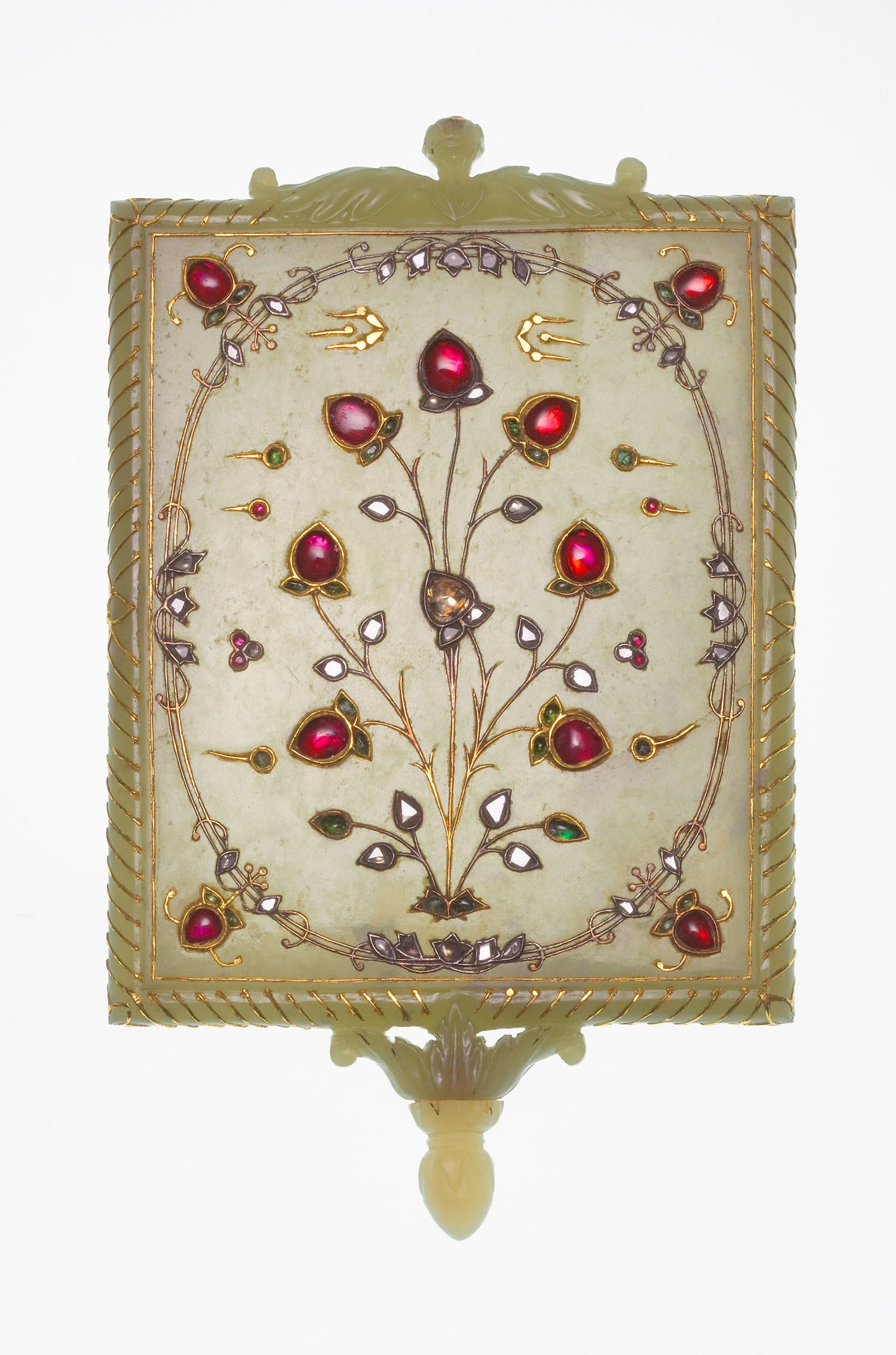 Mirror Frame with Tree of Life Motif: India, Poster Print Wall Art