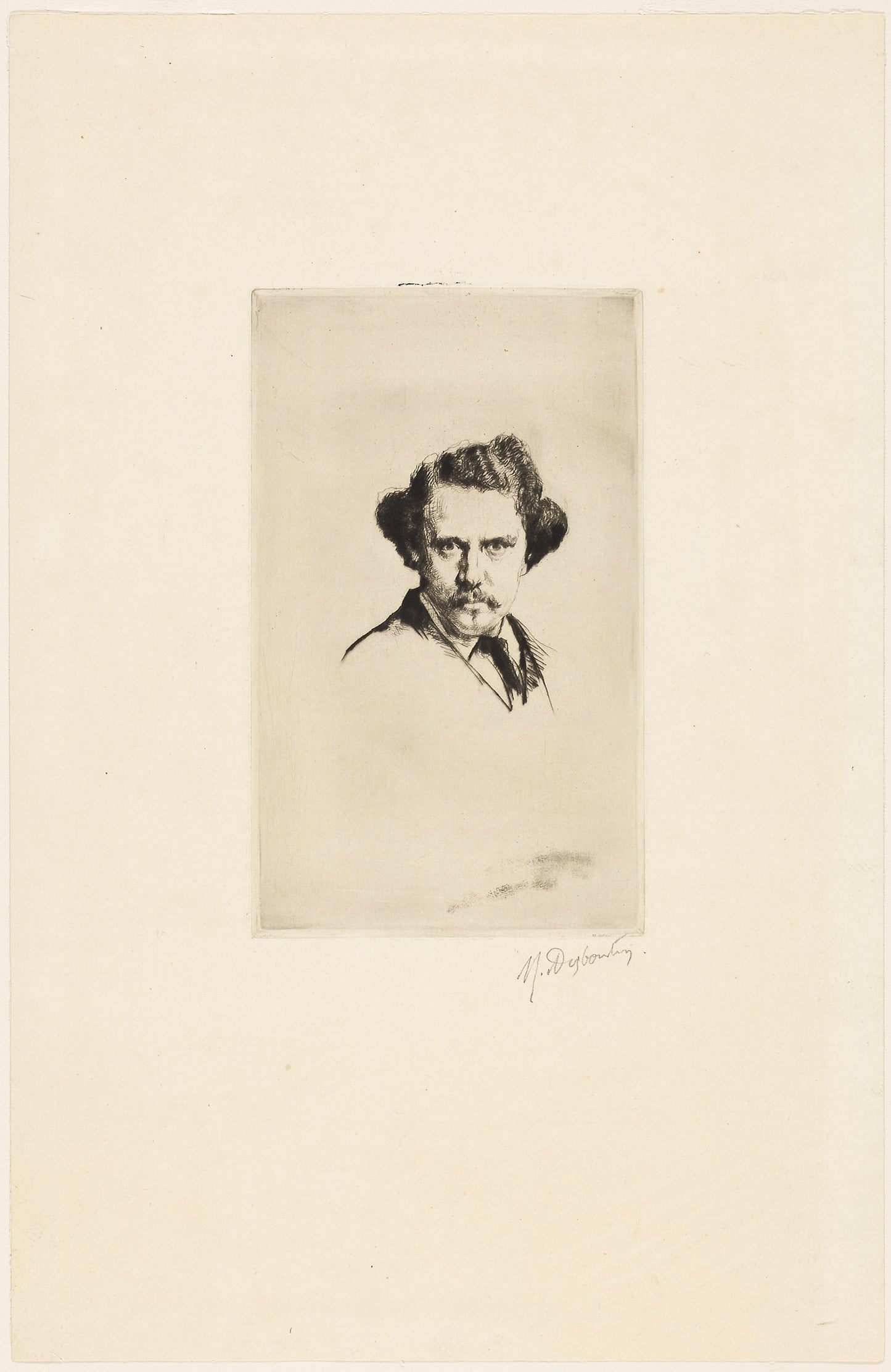 Portrait of Alfred Cadart -  Marcellin Gilbert Desboutin,  Poster Print Wall Art