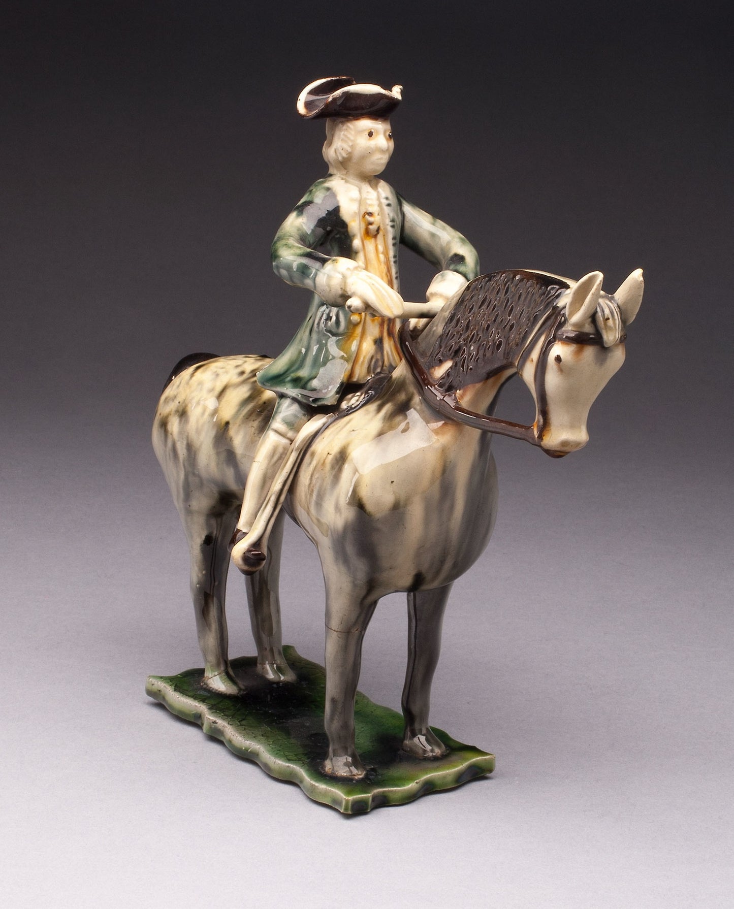 Horse and Rider -  England, Staffordshire,  Poster Print Wall Art