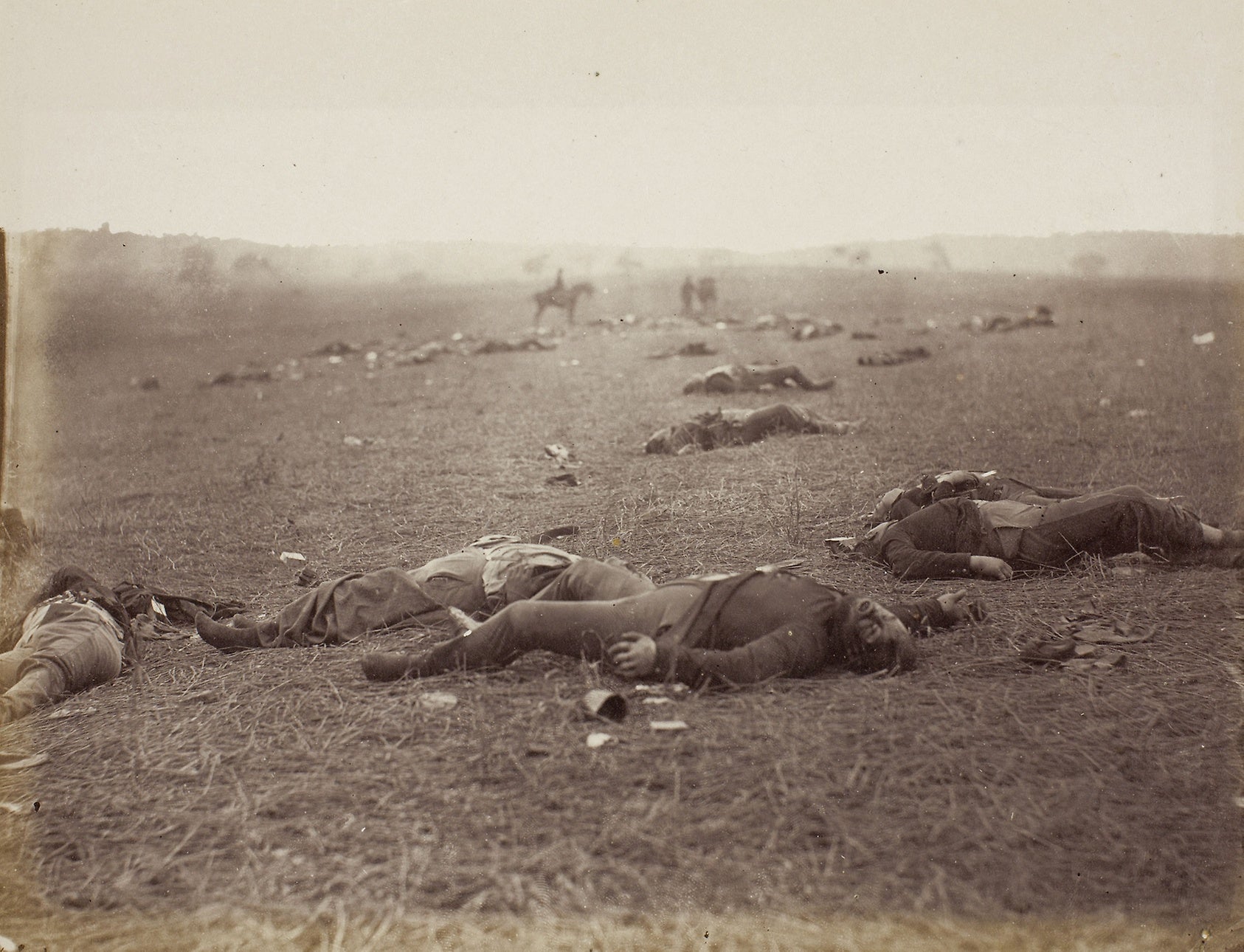 A Harvest of Death, Gettysburg, Pennsylvania: Timothy O'Sullivan ,16x12"(A3) Poster