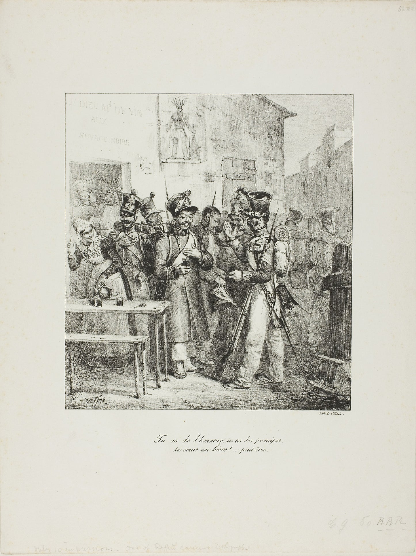 You Have Honor... -  Denis Auguste Marie Raffet (French, 1804-1860),  Poster Print Wall Art