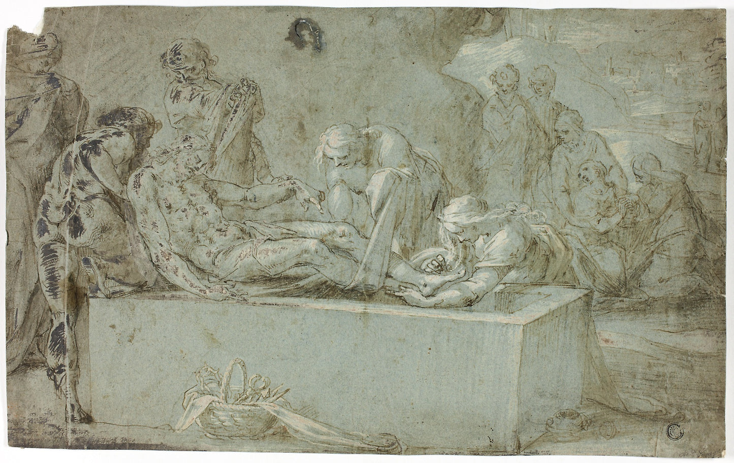 Entombment -  Attributed to Bartholomaeus Spranger,  Poster Print Wall Art