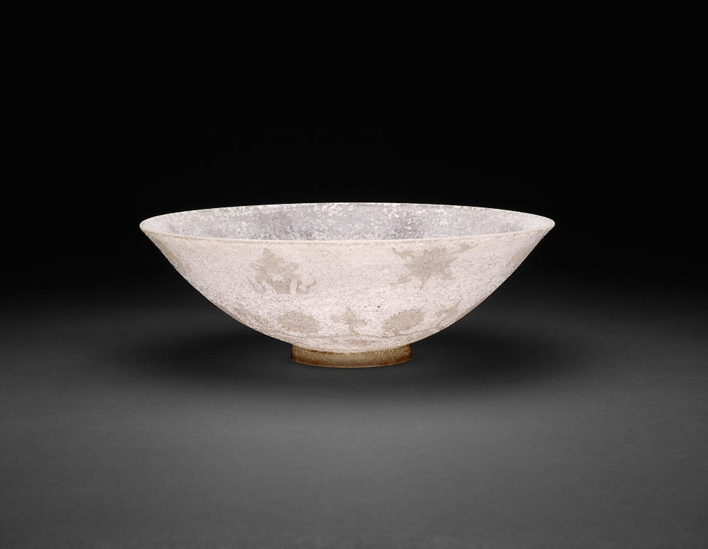 Bowl with Blossoming Vines and the Eight Buddhist Symbols -  China,  Poster Print Wall Art