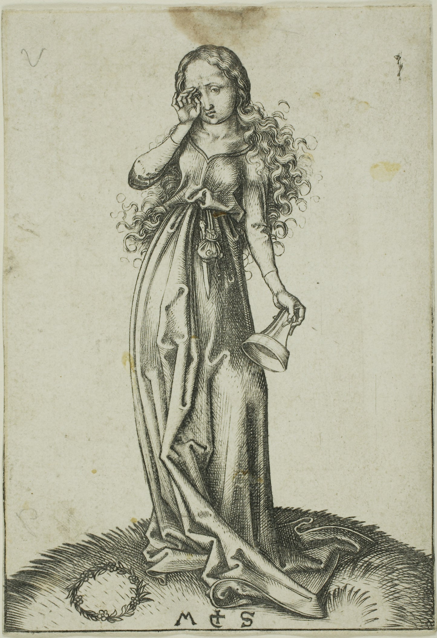 The Third Foolish Virgin -  Martin Schongauer,  Poster Print Wall Art