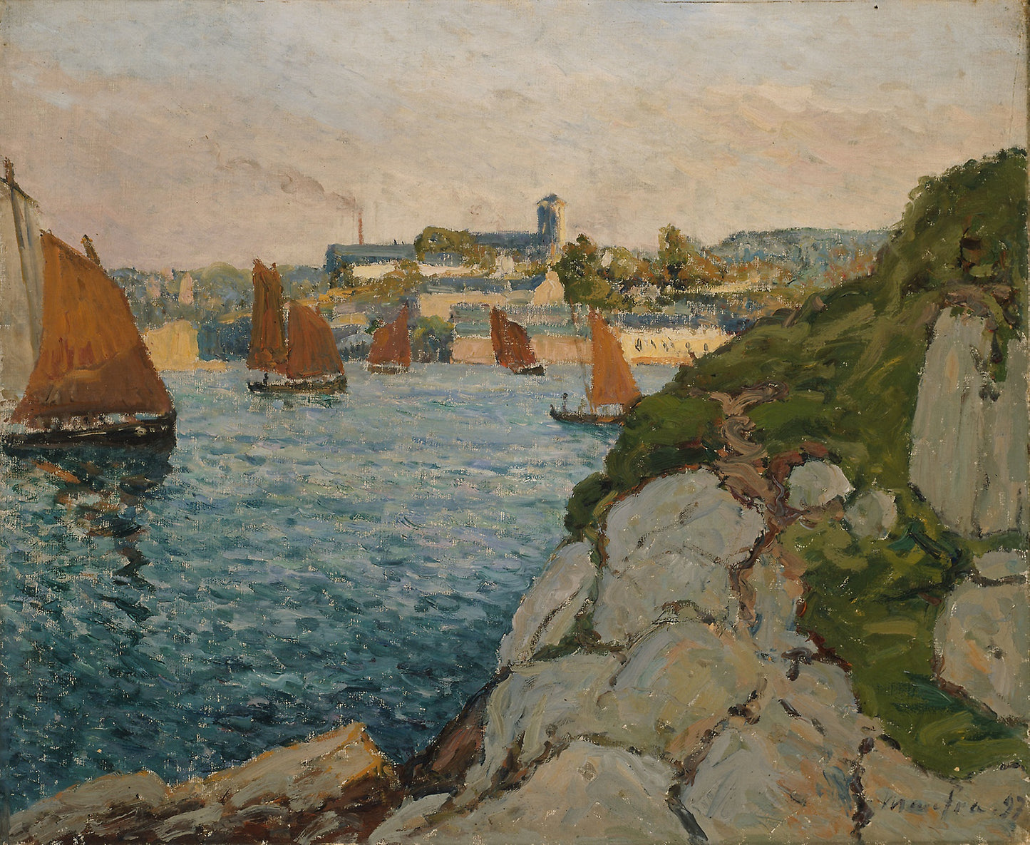 Douarnenez in Sunshine -  Maxime Maufra,  Poster Print Wall Art