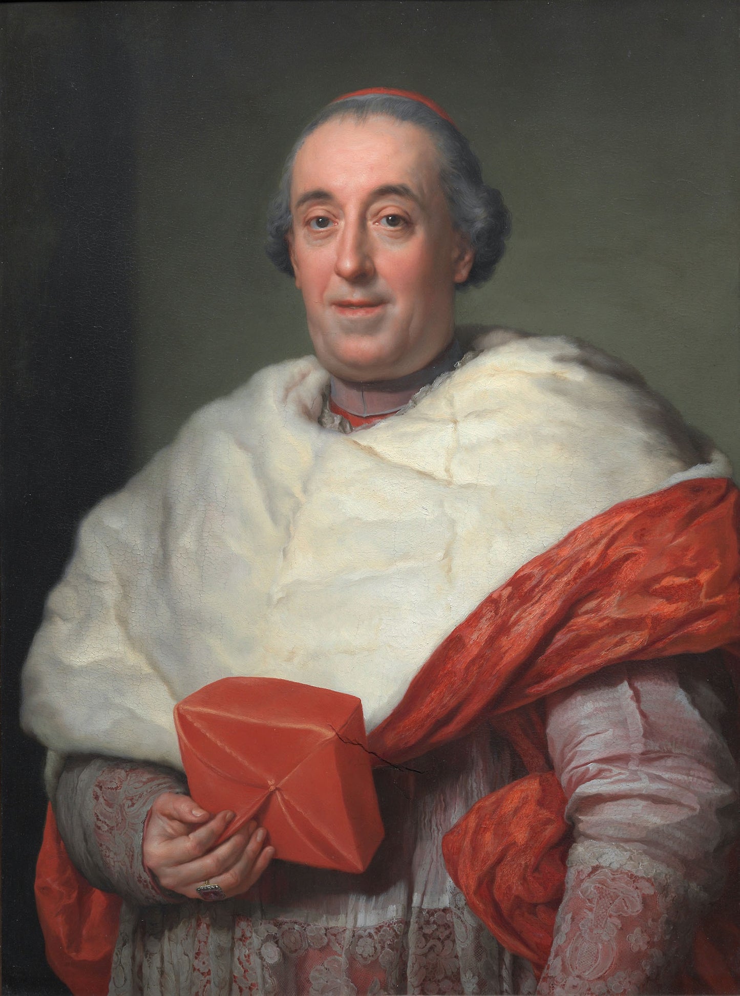 Portrait of Cardinal Zelada -  Anton Raphael Mengs,  Poster Print Wall Art