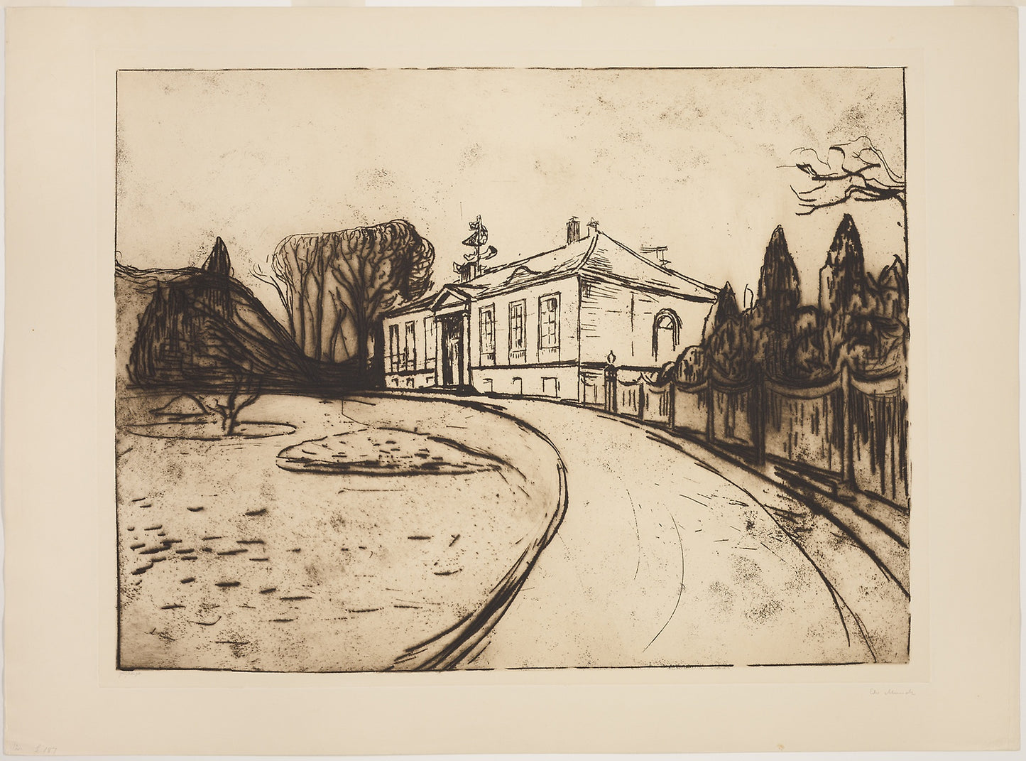 The House -  Edvard Munch (Norwegian, 1863-1944),  Poster Print Wall Art