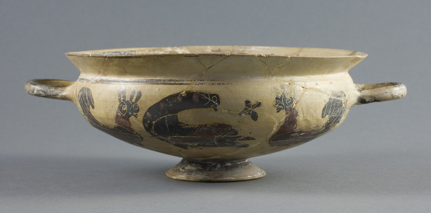 Kylix (Drinking Cup) -  Greek; Corinth,  Poster Print Wall Art
