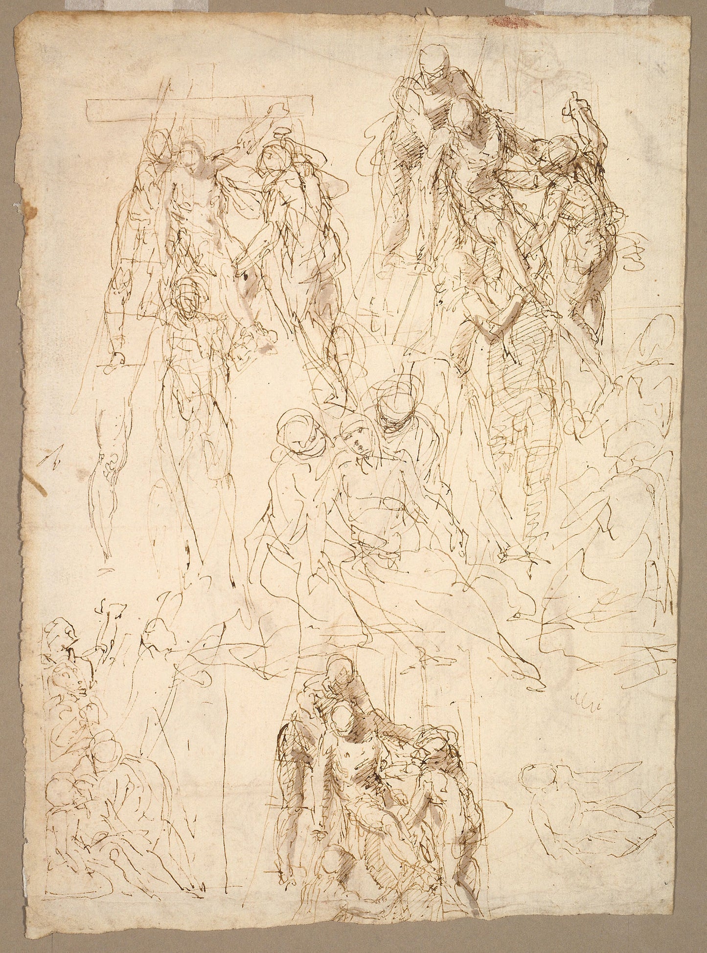 Studies for the Deposition -  Aurelio Luini,  Poster Print Wall Art