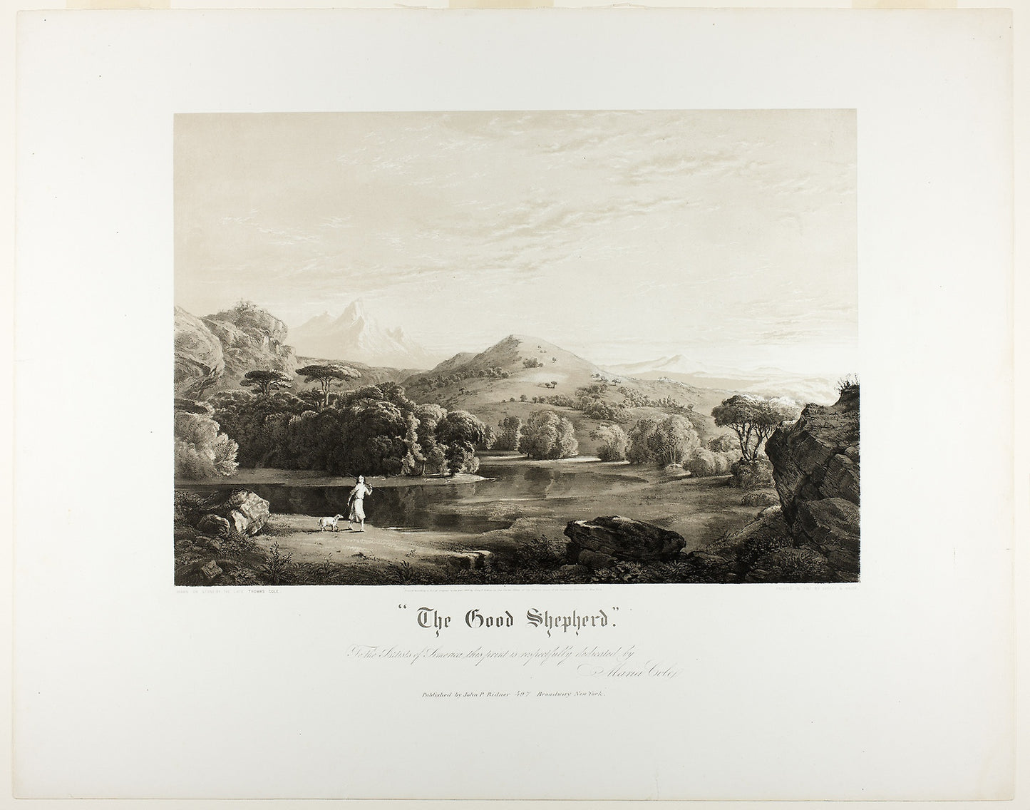 The Good Shepherd -  Thomas Cole,  Poster Print Wall Art