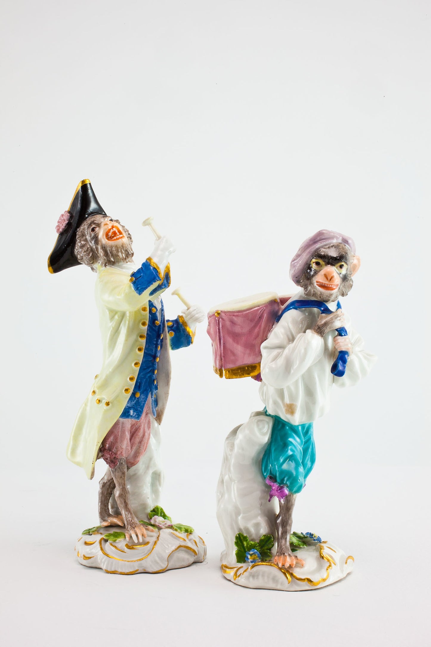 Drum Beater for the Monkey Band -  Meissen Porcelain Manufactory,  Poster Print Wall Art