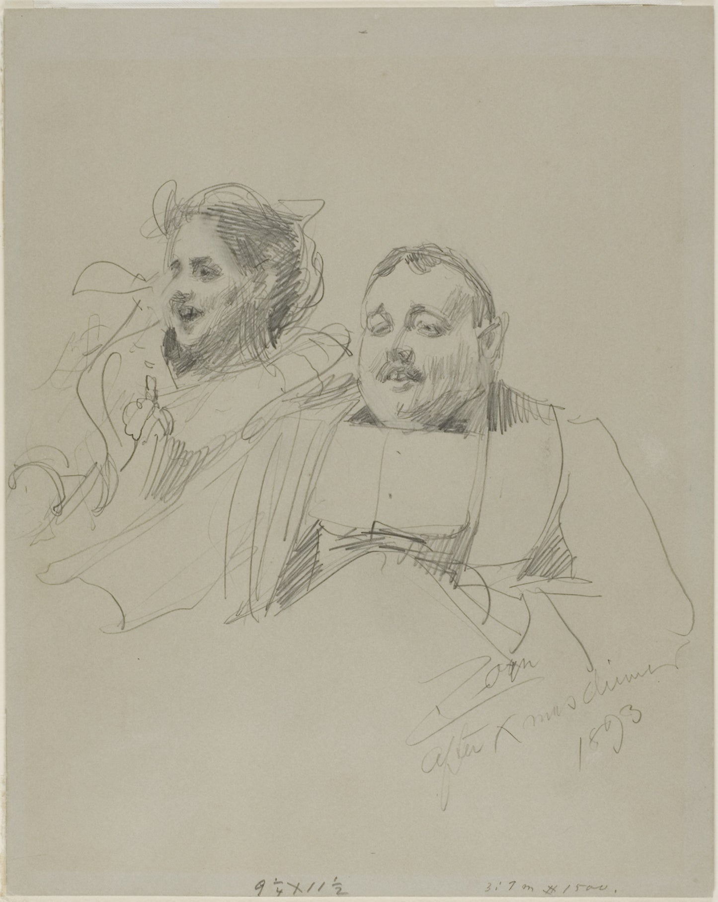 Mr. and Mrs. Raymond Johnson -  Anders Zorn,  Poster Print Wall Art