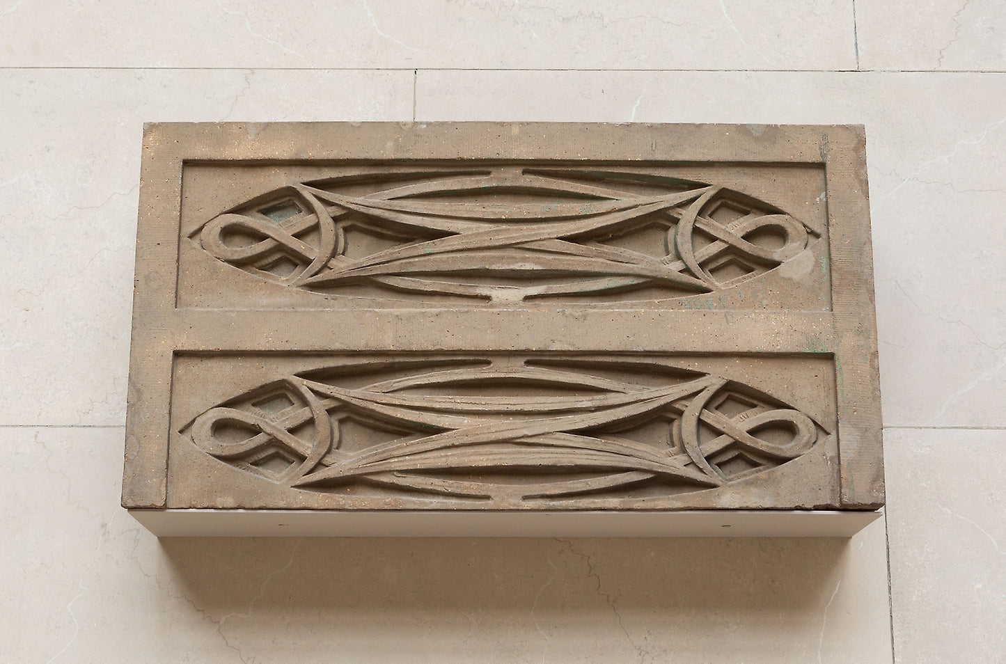 Garrick Theatre: Block of stringcourse from first floor loggia..: Adler & Sullivan, Architects, American, 1881-1895, Poster Print Wall Art