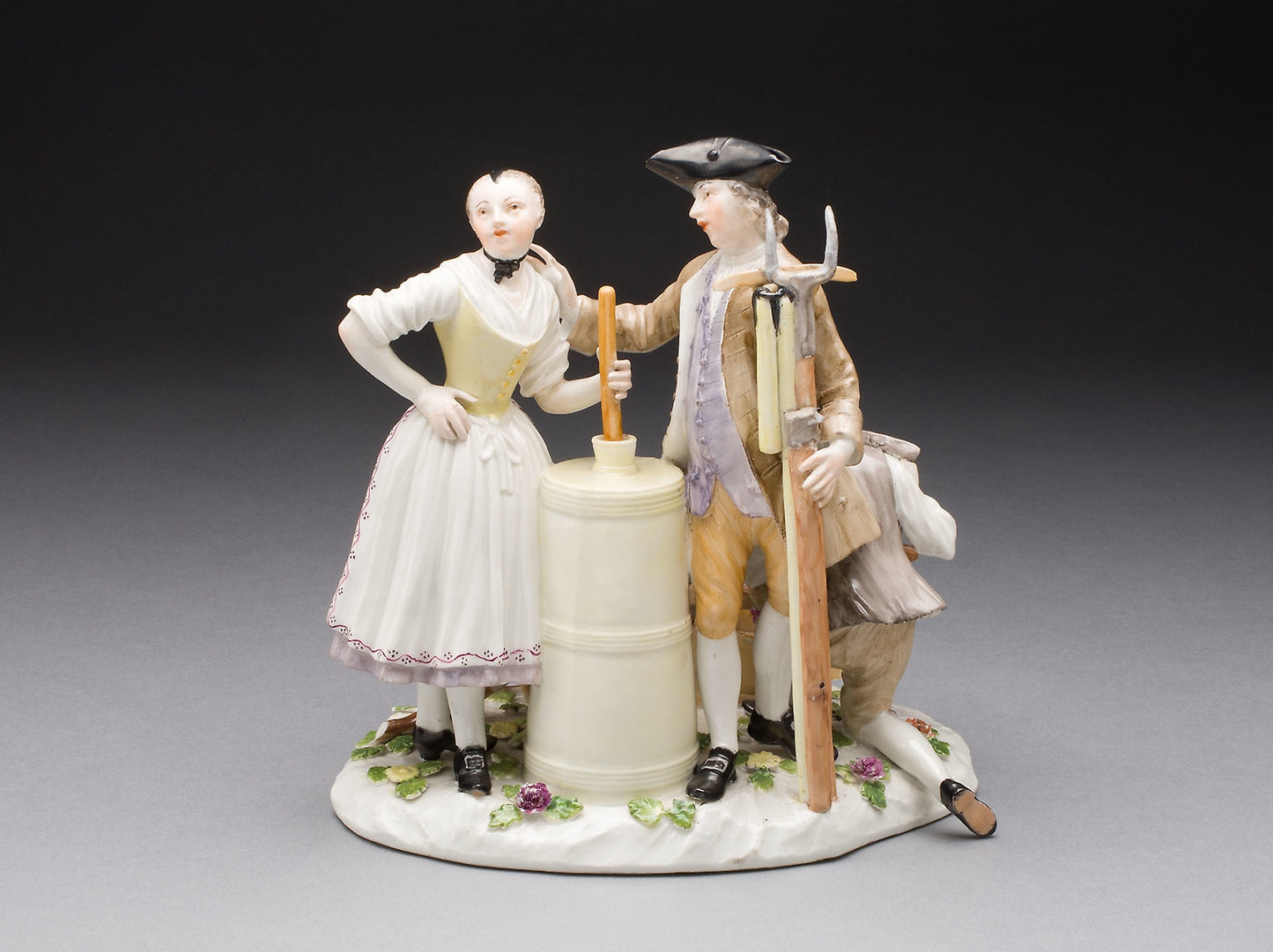 Farm Group of Three Figures -  Meissen Porcelain Manufactory,  Poster Print Wall Art