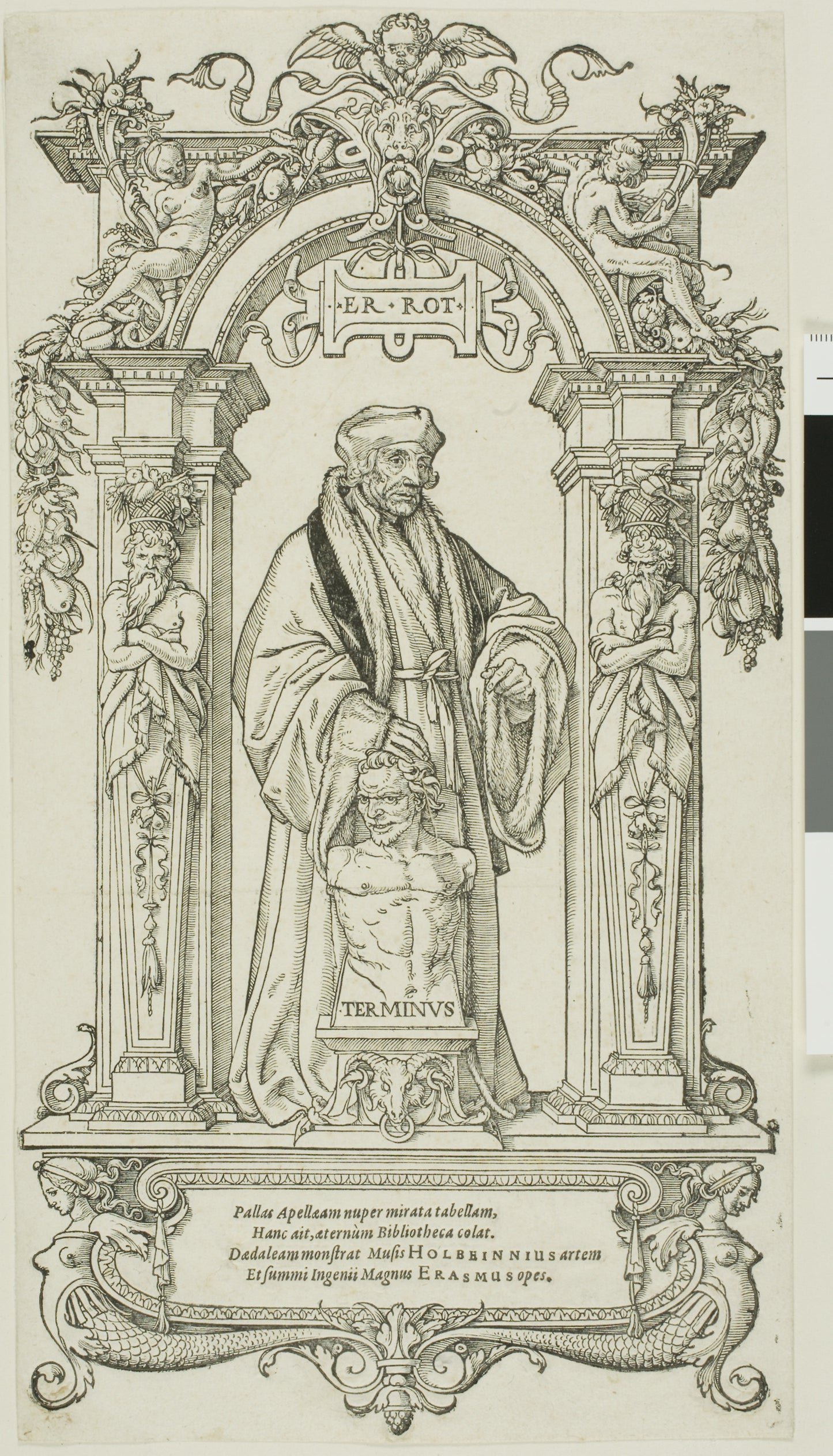 Erasmus of Rotterdam -  Hans Holbein, the younger,  Poster Print Wall Art