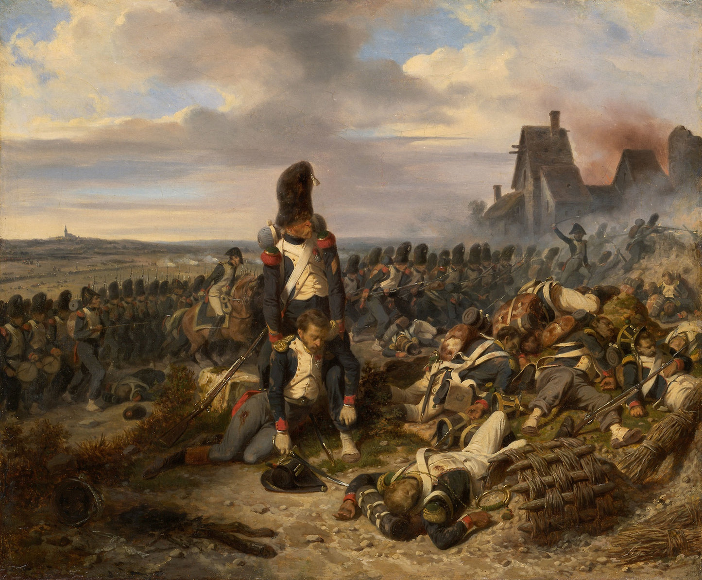 Battle Scene -  Joseph Louis Hippolyte Bellangé,  Poster Print Wall Art