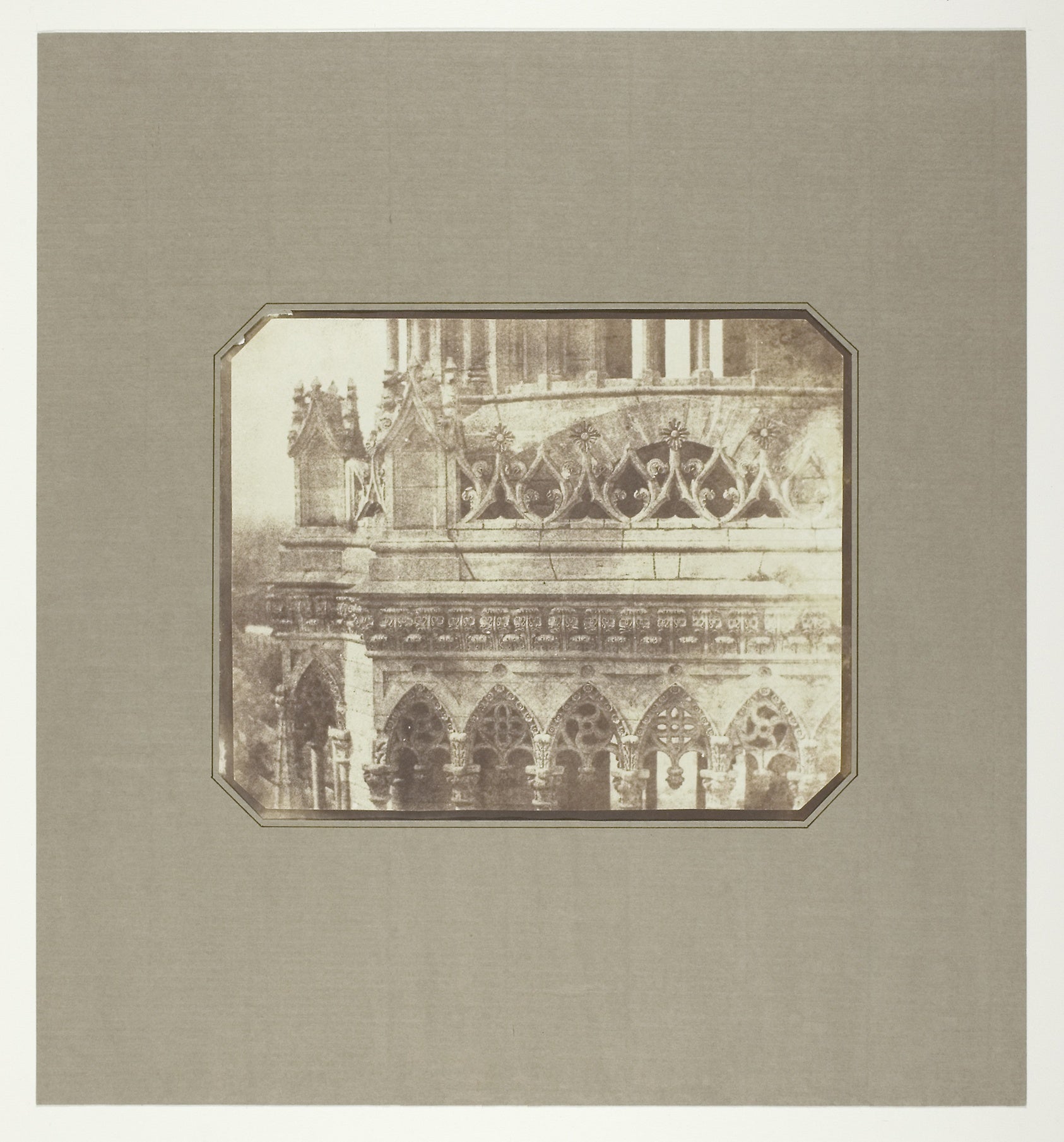 One of the Towers of Orleans Cathedral, as Seen from the Opposite Tower: William Henry Fox Talbot,16x12"(A3) Poster