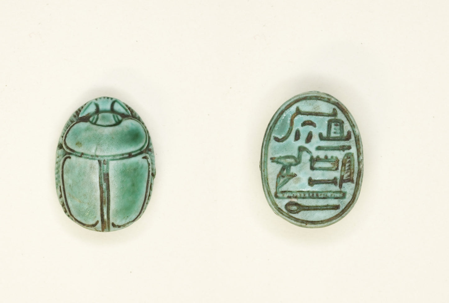 Scarab -  Title (Oversser of the Granary) and Name (Djehuty) -  Egyptian,  Poster Print Wall Art