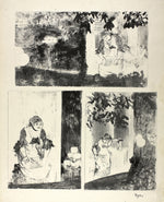 Mlle Bécat at the Café des Ambassadeurs: Three Motifs: Edgar Degas,16x12"(A3) Poster