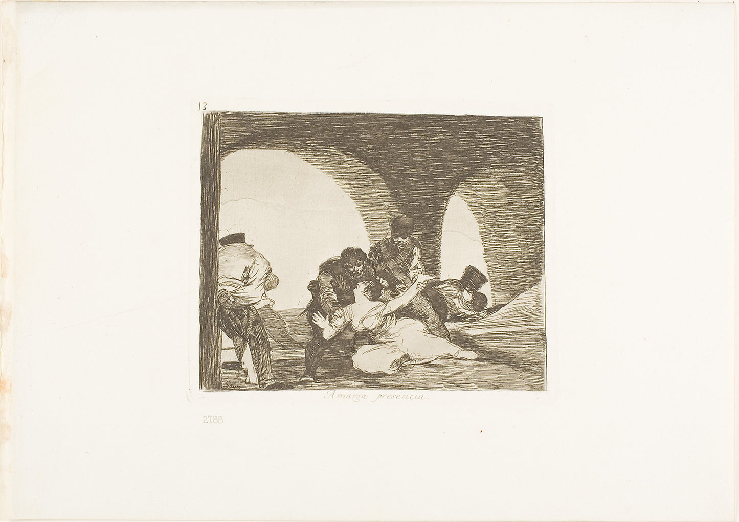 Bitter to be Present, plate 13 from The Disasters of War -  Francisco José de Goya y Lucientes,  Poster Print Wall Art