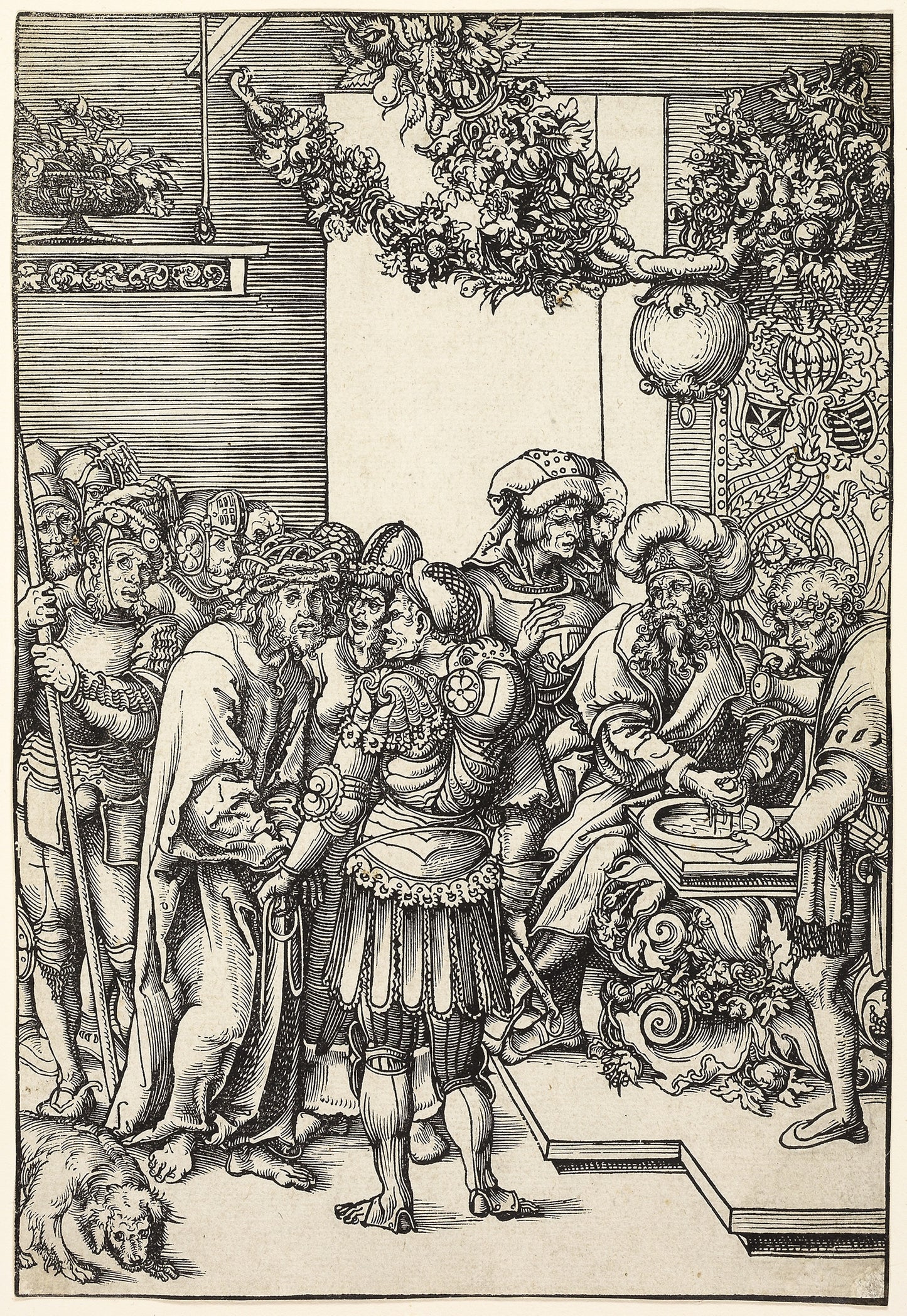 Pilate Washing His Hands, from The Passion -  Lucas Cranach the Elder,  Poster Print Wall Art