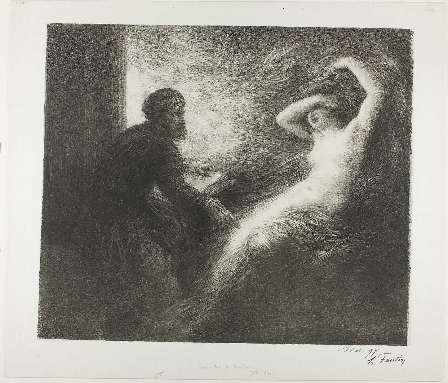 Evocation of Kundry -  Henri Fantin-Latour,  Poster Print Wall Art