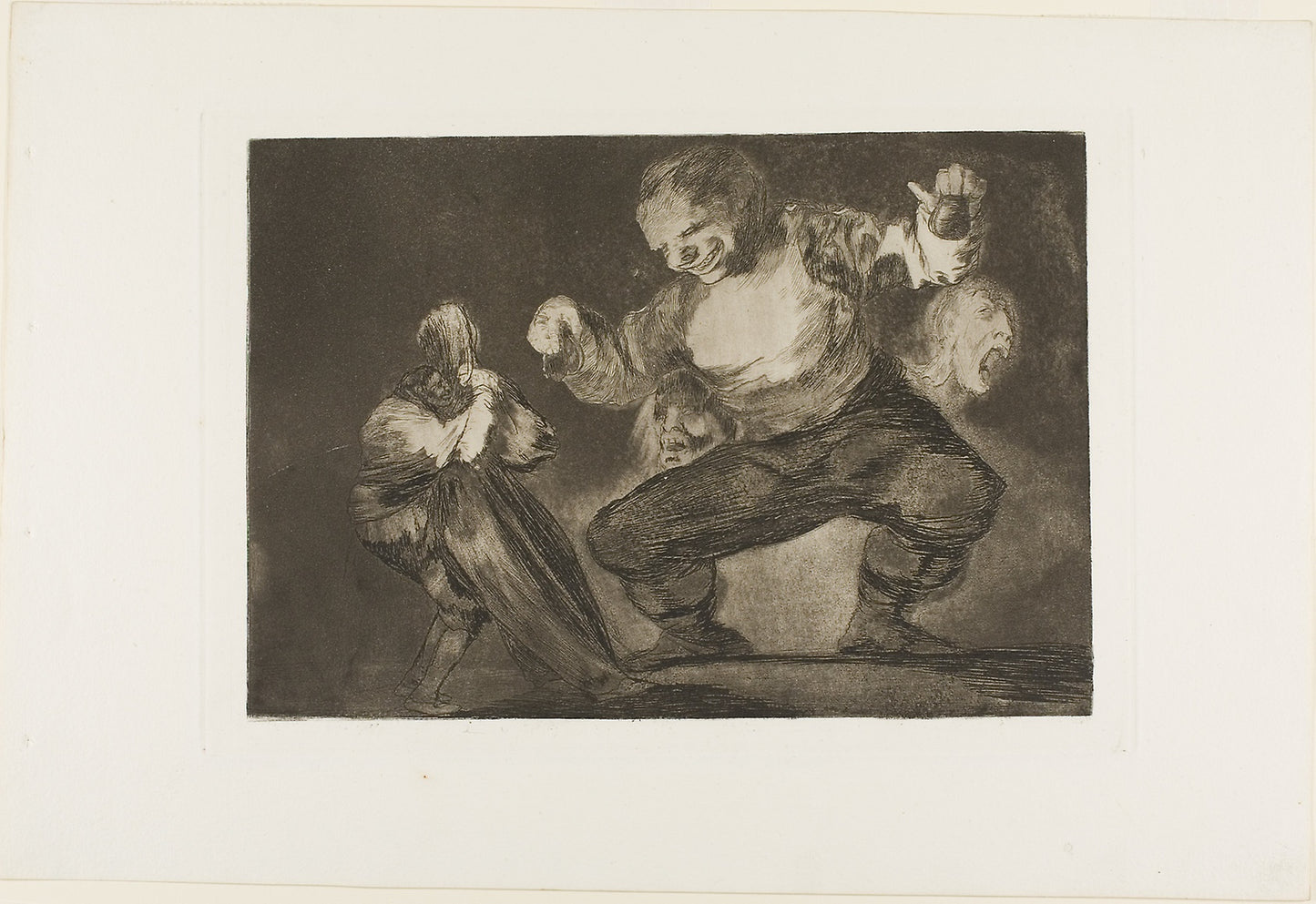 Dancing Giant, from Disparates, published as plate 4 in Los Proverbios -  Francisco José de Goya y Lucientes,  Poster Print Wall Art