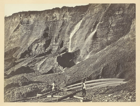 Hydraulic Gold Mining, Near Dutch Flats, California, C. P. R. R.: Andrew J. Russell ,16x12"(A3) Poster