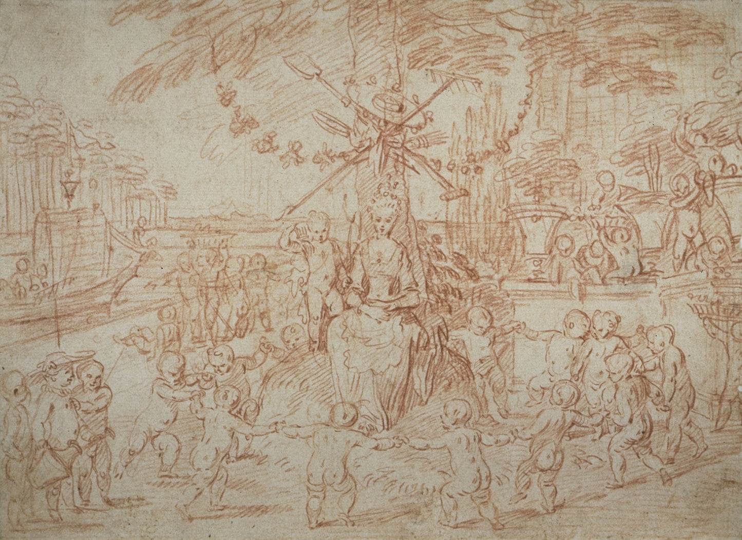 Allegory of Spring, or the Young Gardeners -  Jean Antoine Watteau,  Poster Print Wall Art