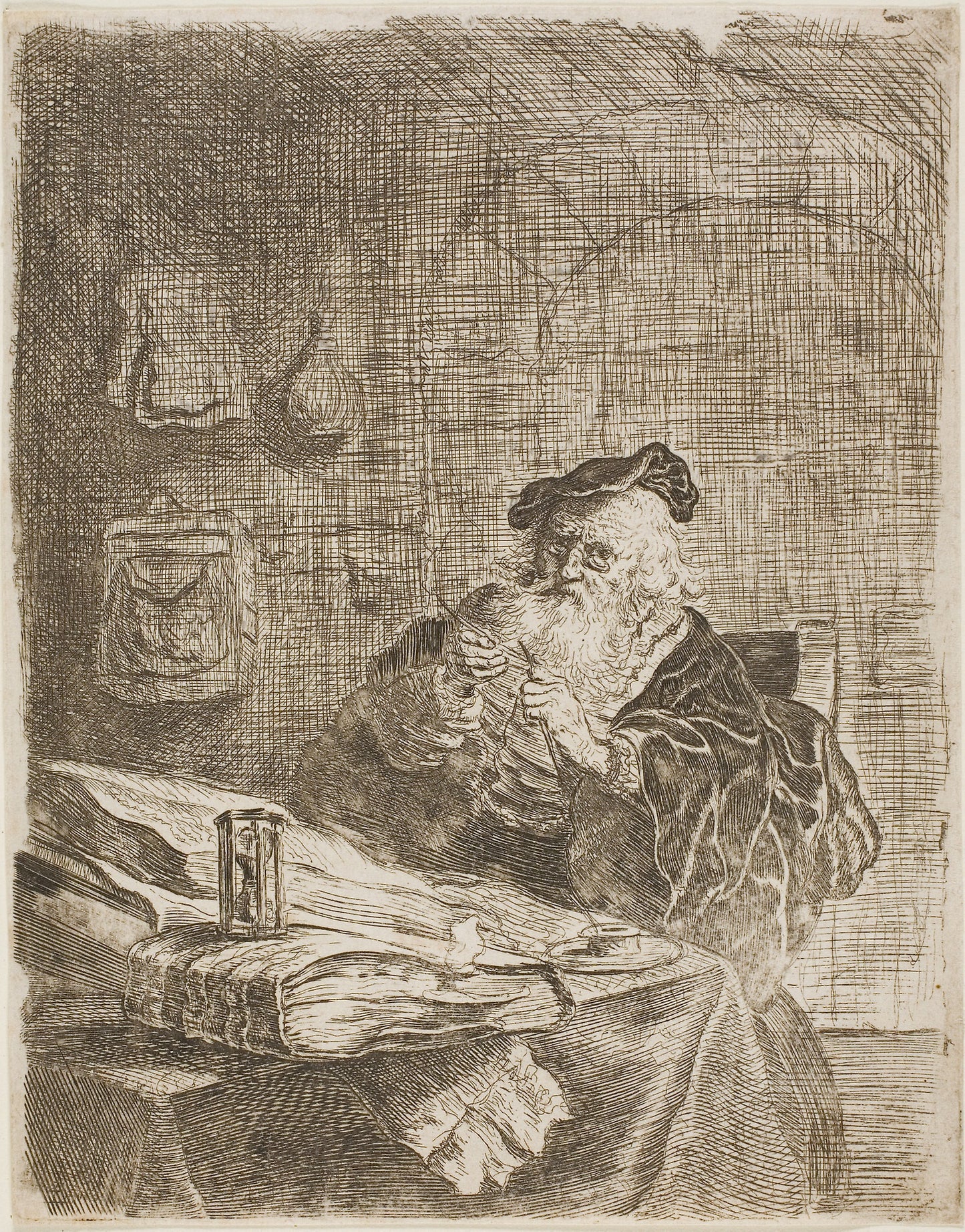 The Scribe -  Salomon de Koninck,  Poster Print Wall Art