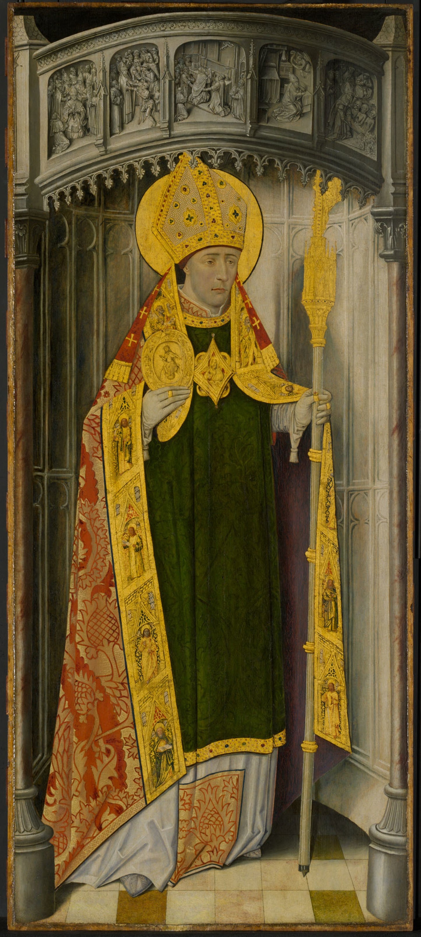 Altarpiece from Thuison-les-Abbeville -  Saint Honoré -  French (Picardy),  Poster Print Wall Art