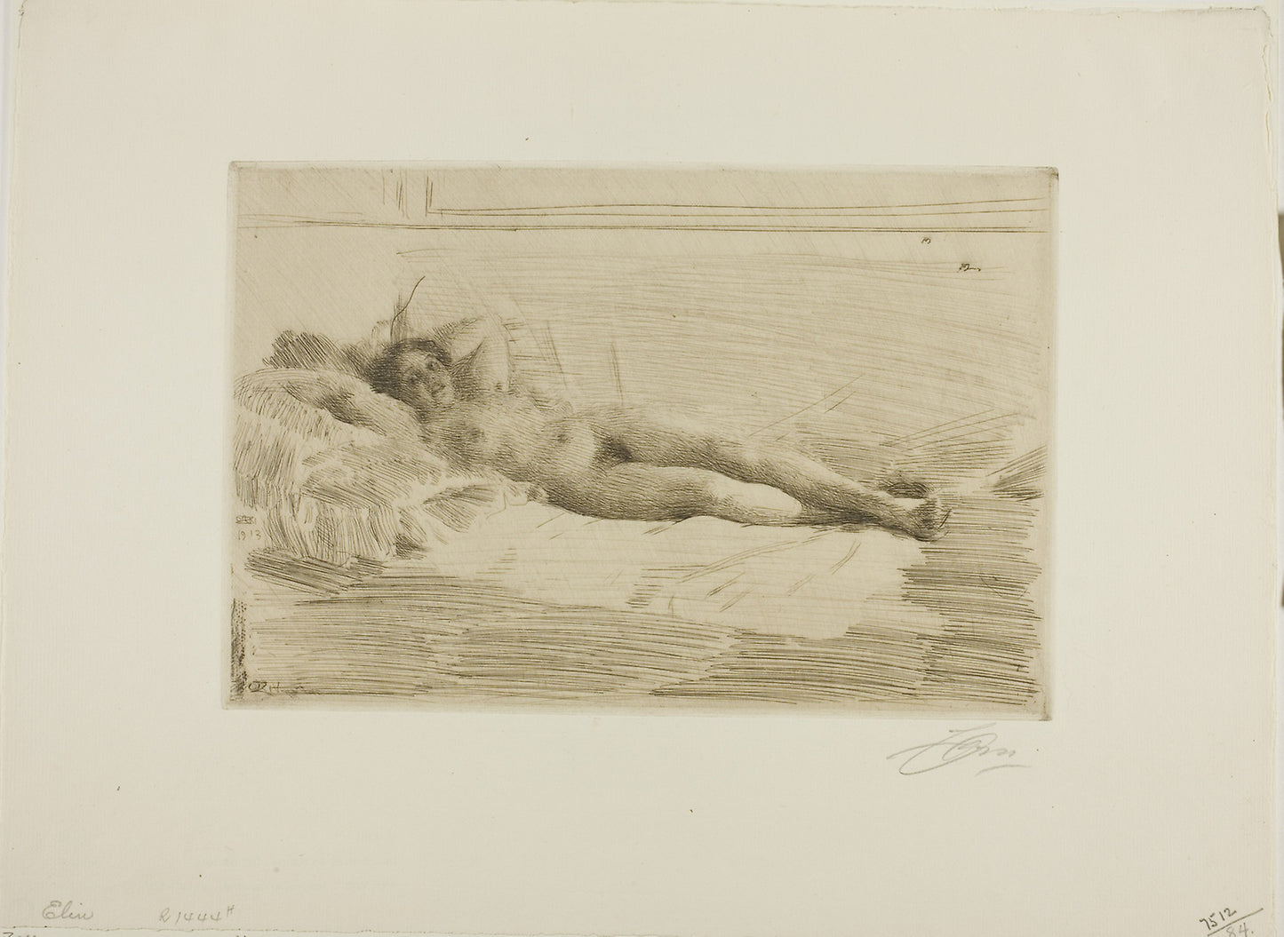 Elin -  Anders Zorn,  Poster Print Wall Art