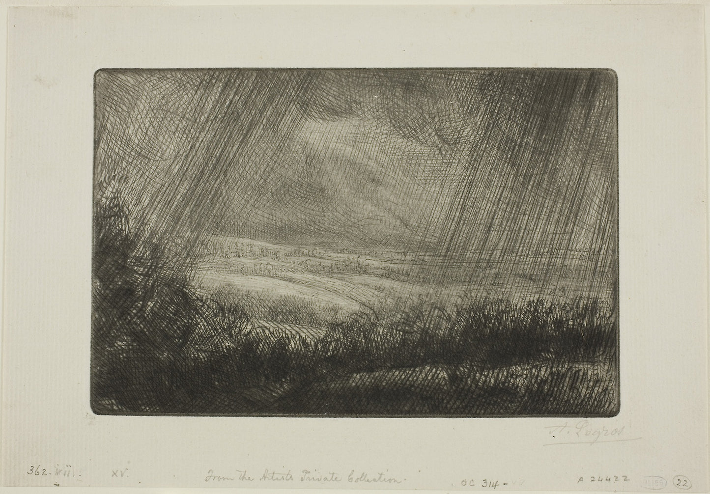 Plain -  Alphonse Legros,  Poster Print Wall Art