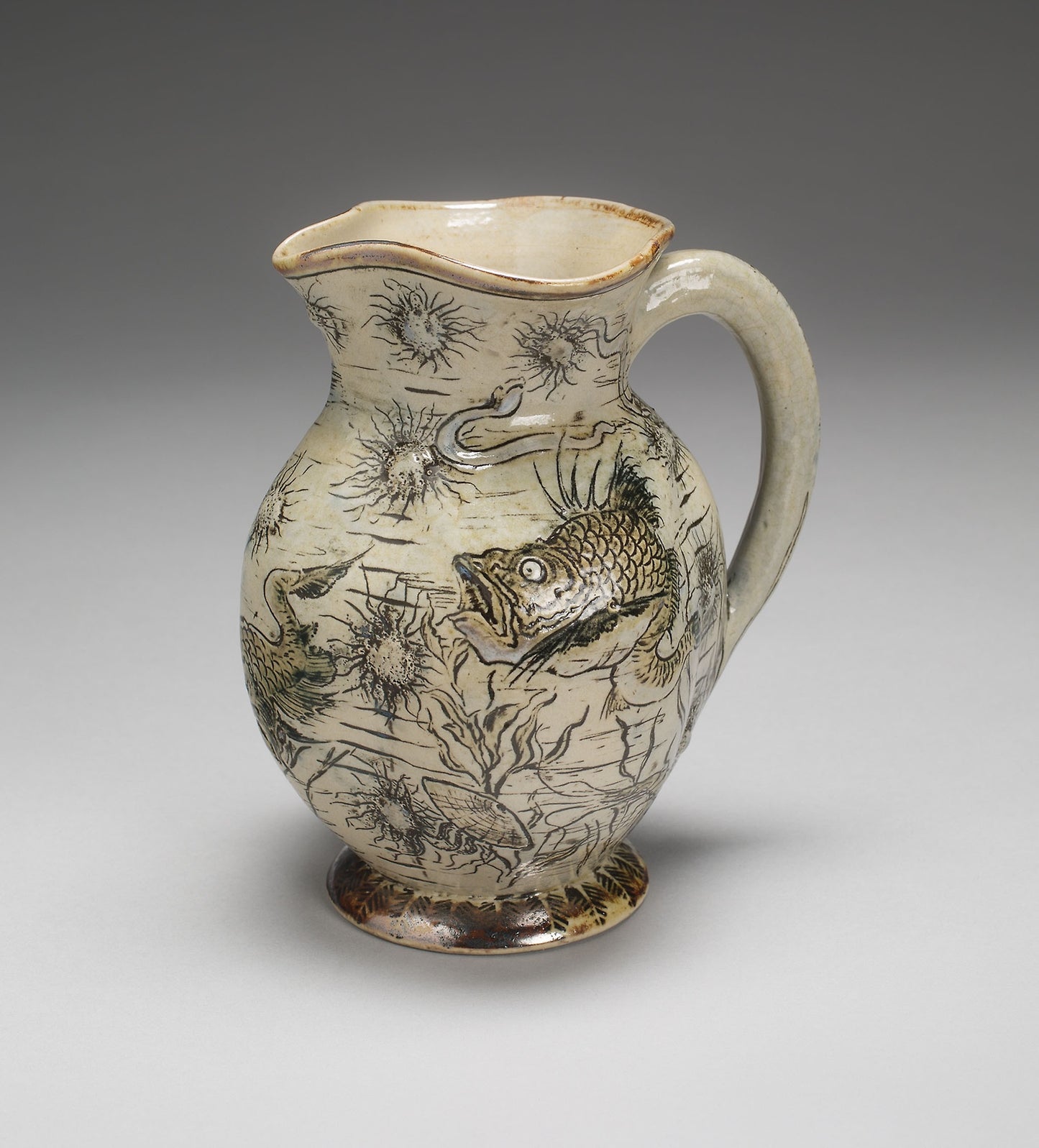 Jug -  Martin Brothers (English, 1873-1914),  Poster Print Wall Art