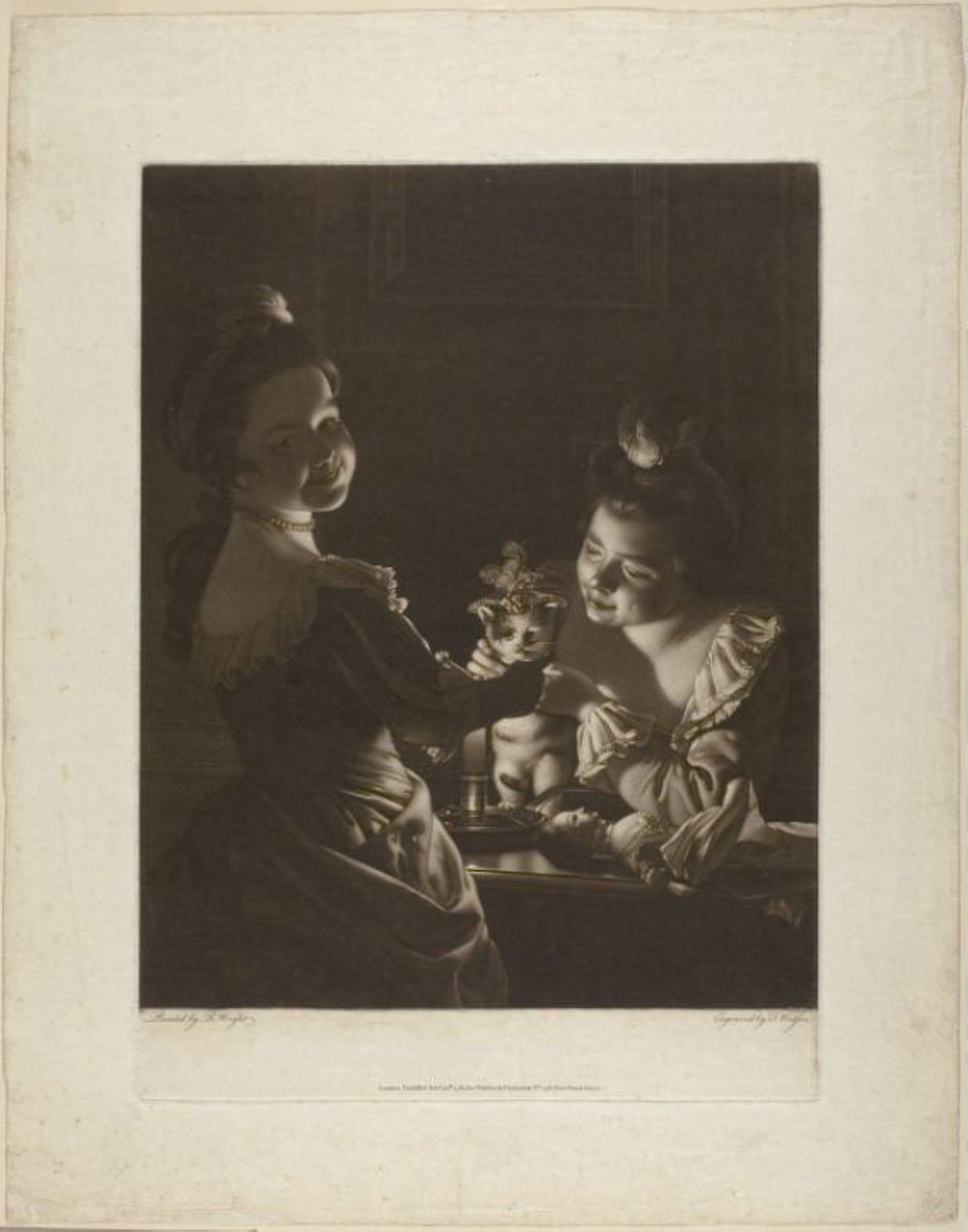 Miss Kitty Dressing -  Thomas Watson (English, 1743-1781),  Poster Print Wall Art