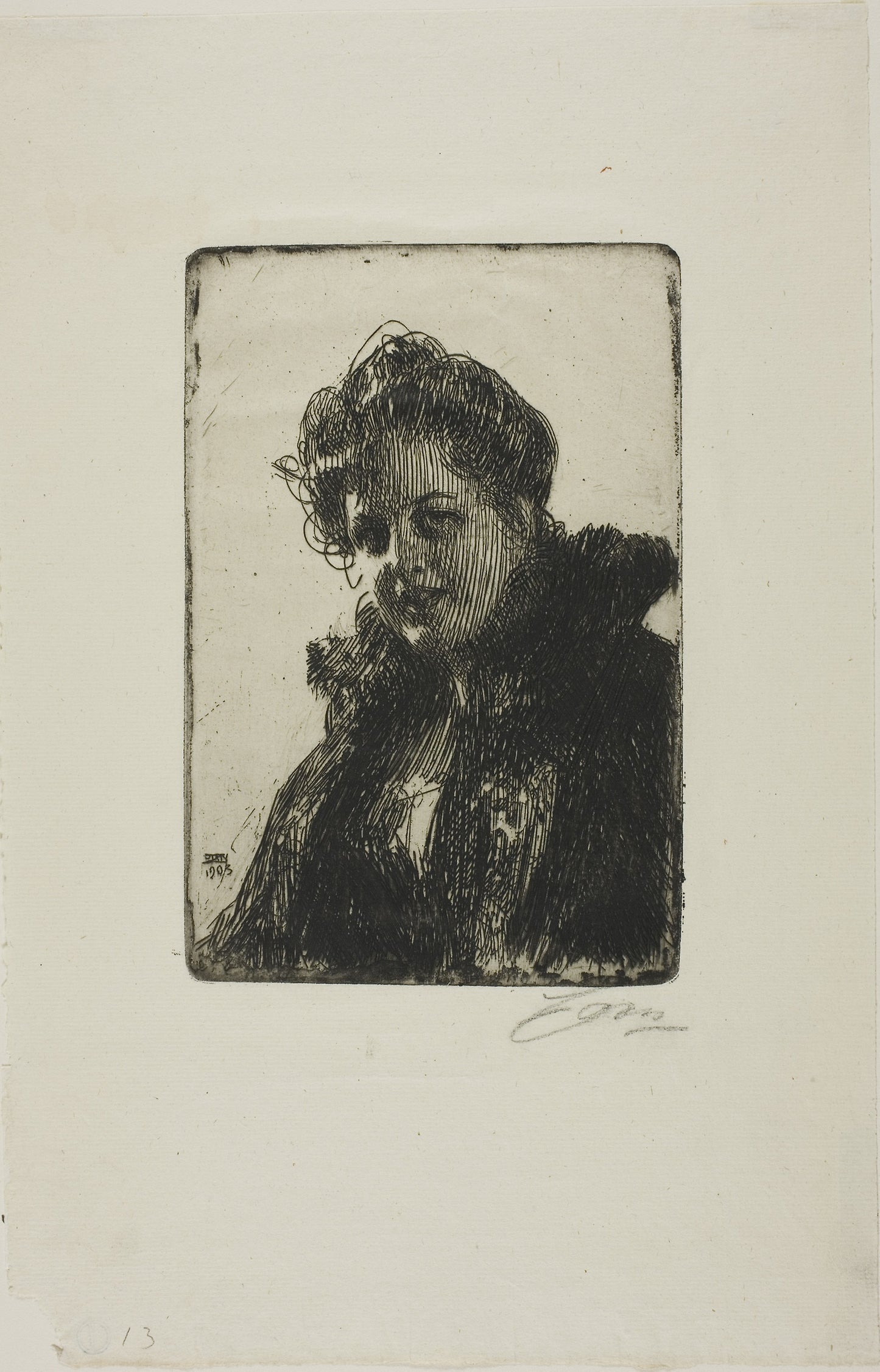 Mrs. Granberg -  Anders Zorn,  Poster Print Wall Art