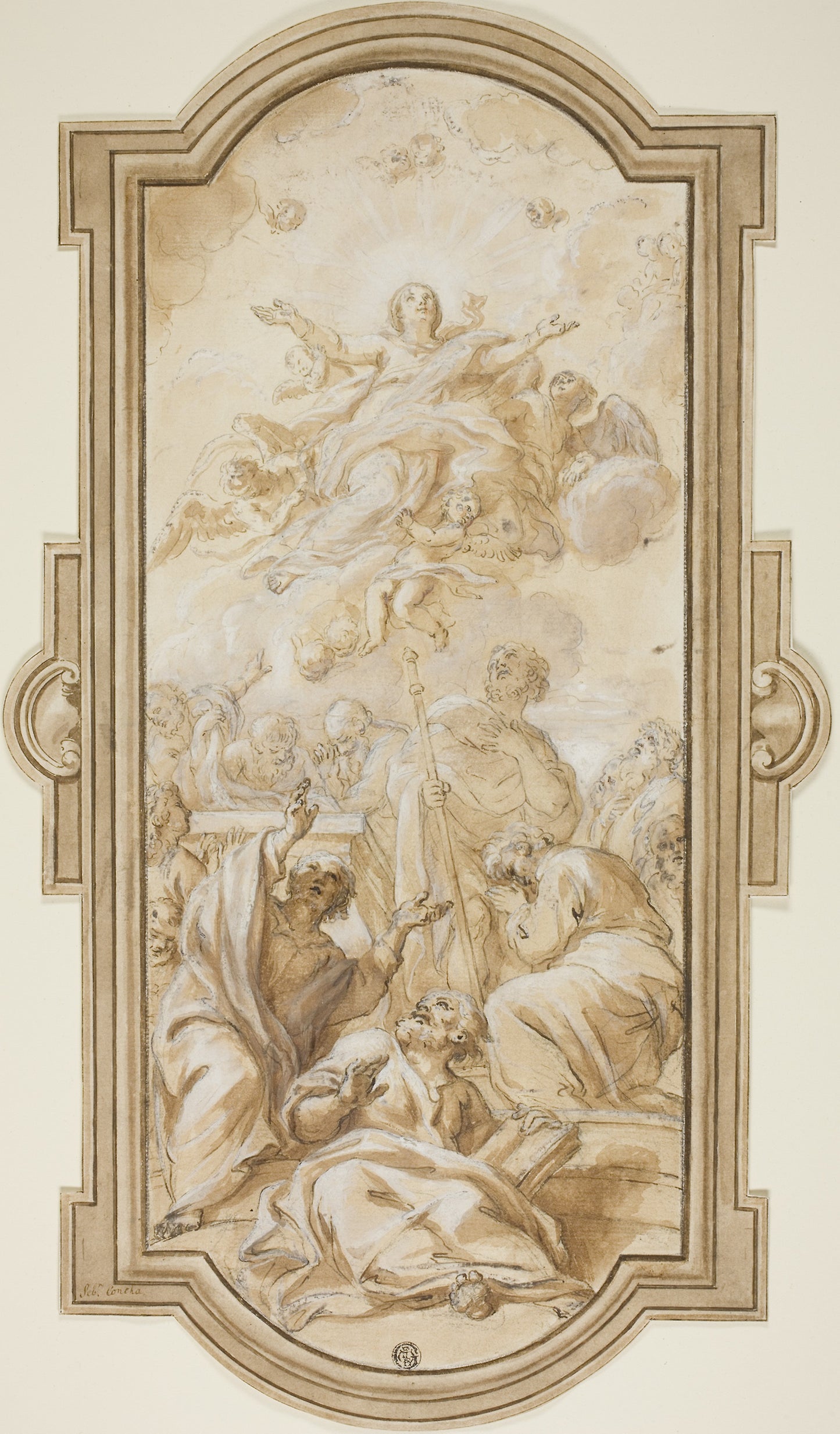 Assumption of the Virgin -  Giacinto Calandrucci,  Poster Print Wall Art