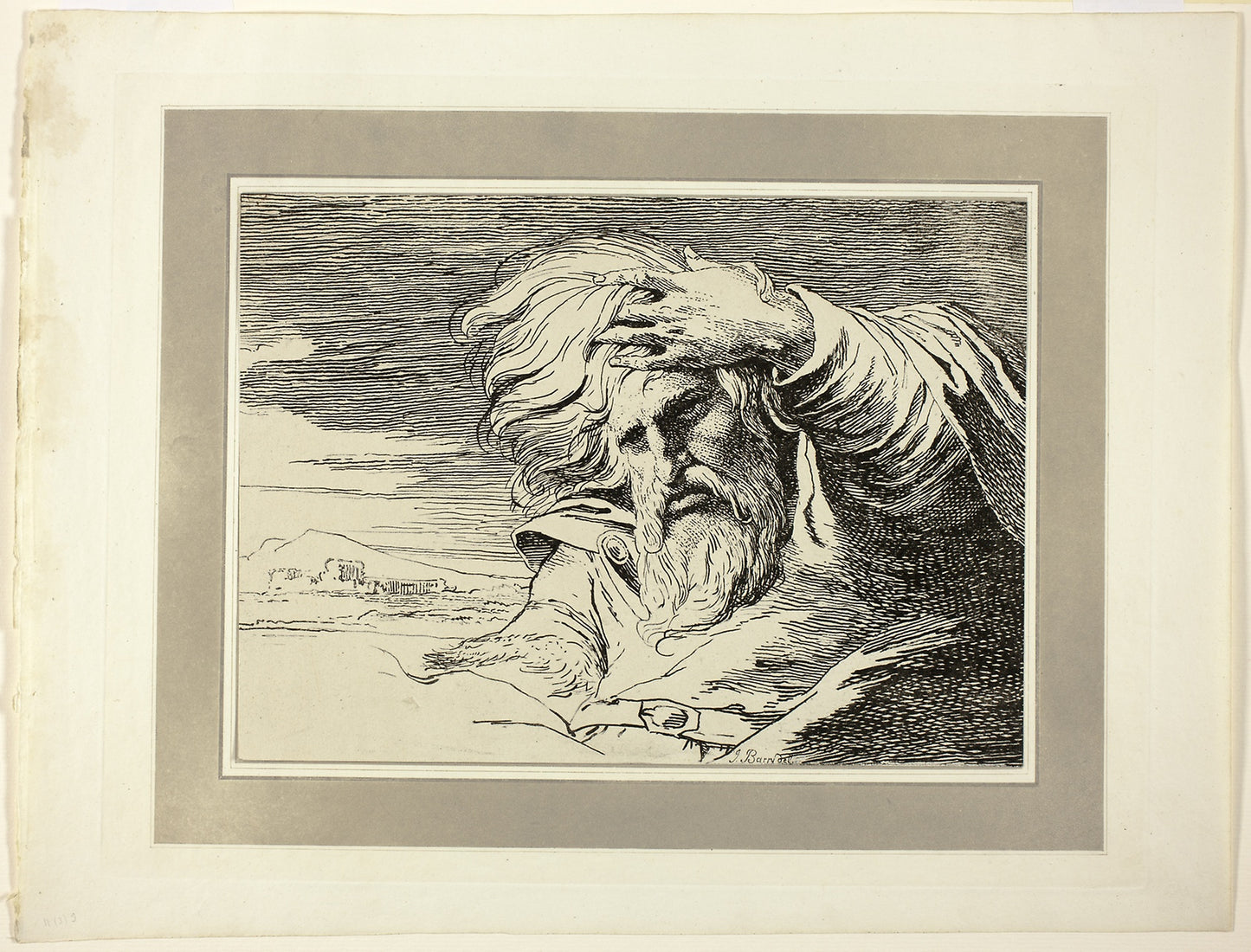 Eastern Patriarch, from the first issue of Specimens of Polyautography -  James Barry (Irish, 1741-1806),  Poster Print Wall Art