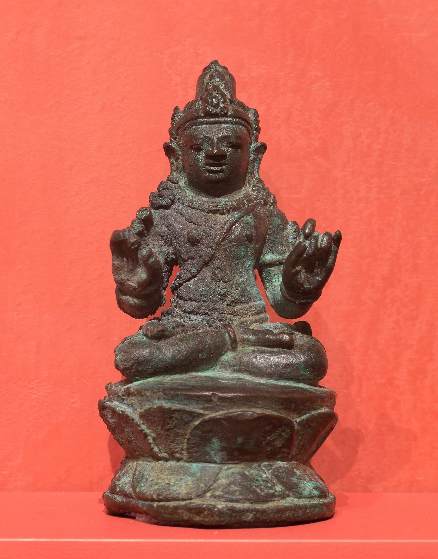 Bodhisattva with Hands in Gesture of Teaching (Vitarkamudra) -  Indonesia,  Poster Print Wall Art
