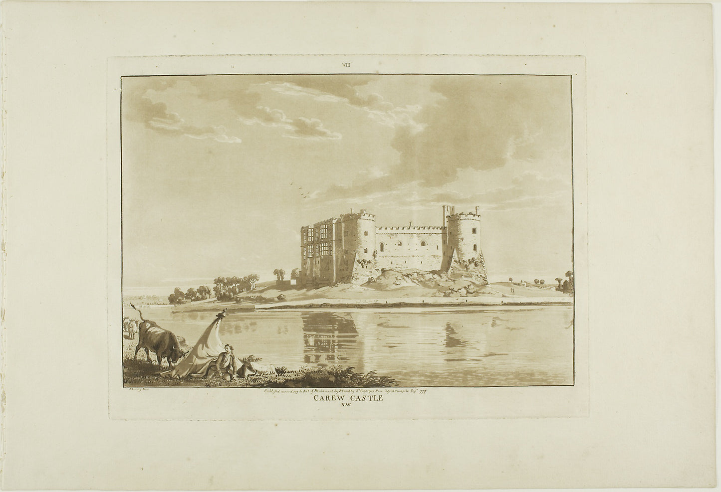 Carew Castle -  Paul Sandby ,  Poster Print Wall Art