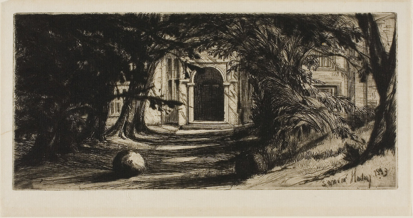 Mytton Hall -  Francis Seymour Haden,  Poster Print Wall Art