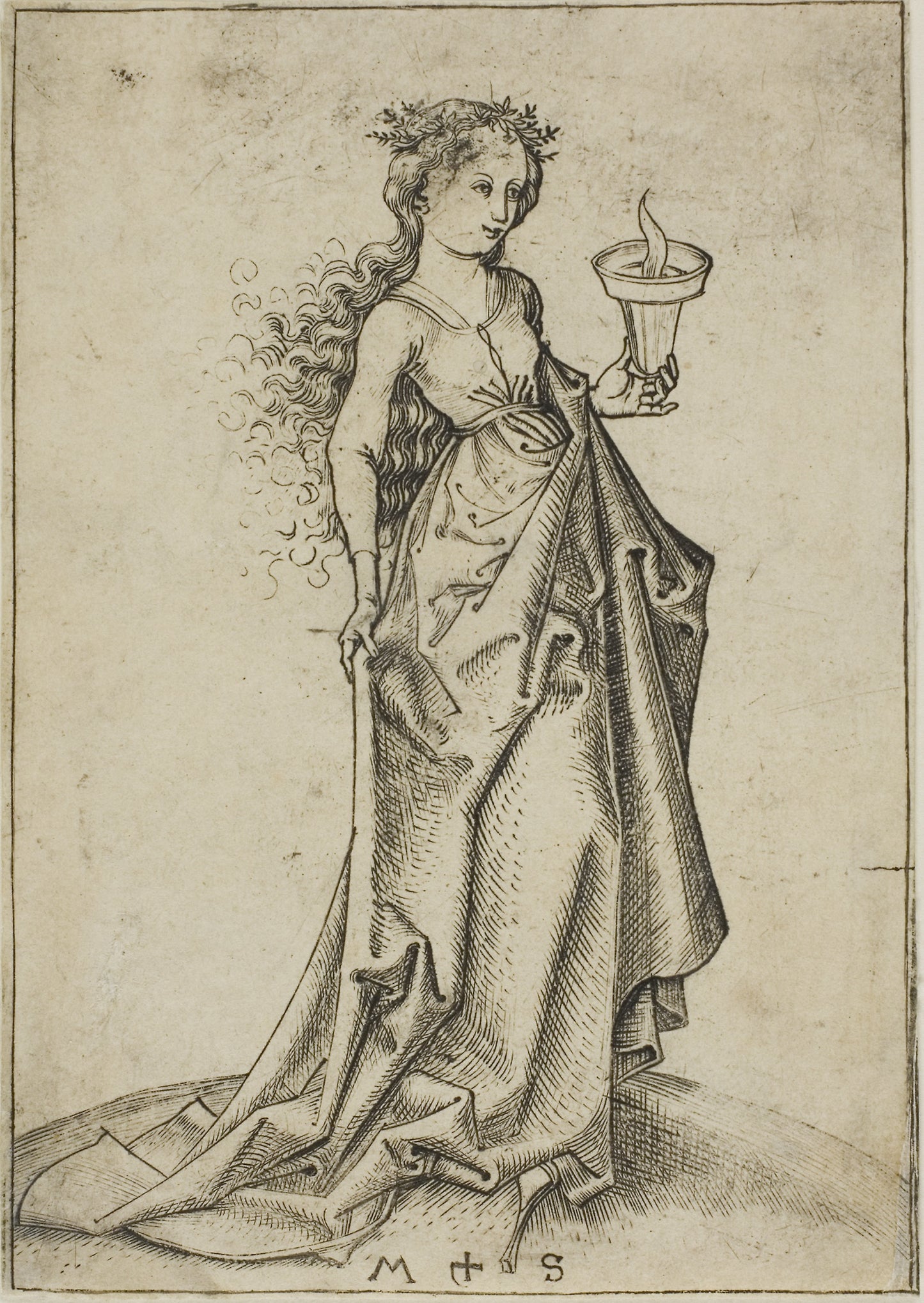 The Second Wise Virgin: Martin Schongauer, Poster Print Wall Art