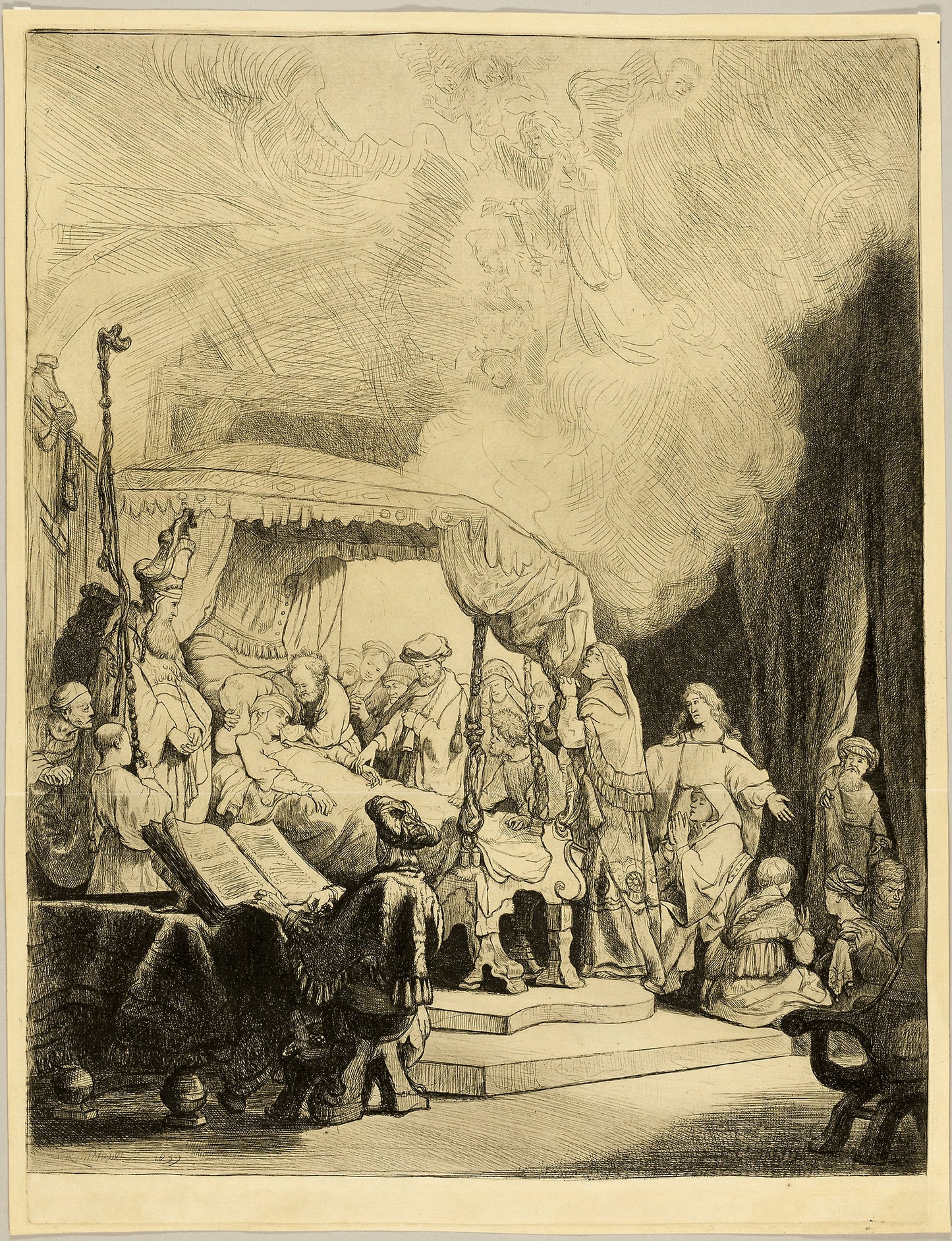 The Death of the Virgin -  Thomas Worlidge (English, 1700-1766),  Poster Print Wall Art