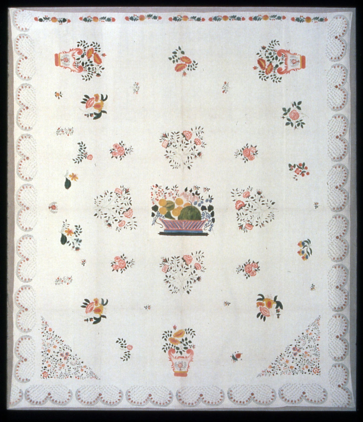 Bedcover -  United States, probably New England or Mid-Atlantic,  Poster Print Wall Art