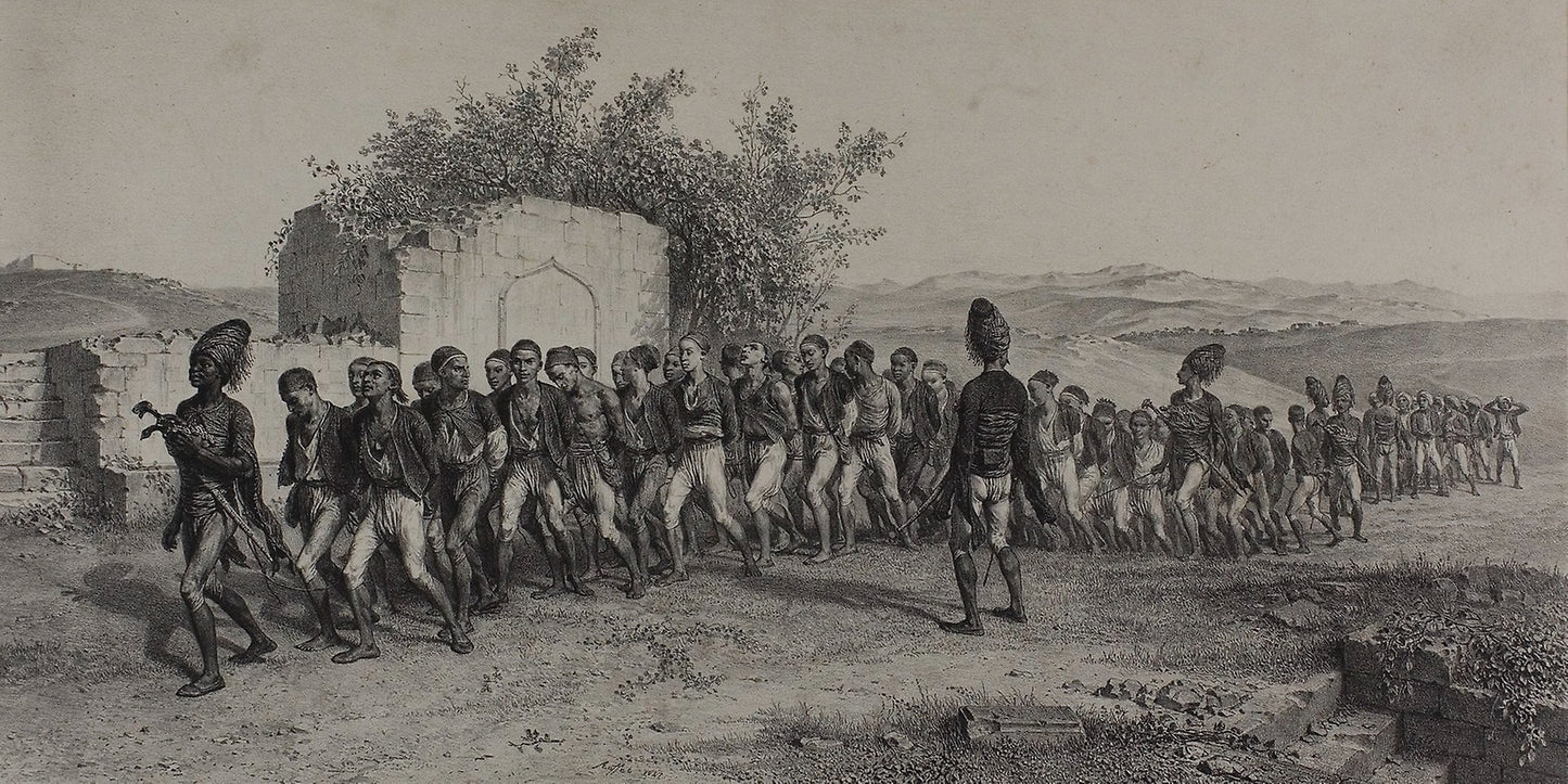 Turkish Recruits Near Smyrna, November 10, 1837 -  Denis Auguste Marie Raffet (French, 1804-1860),  Poster Print Wall Art