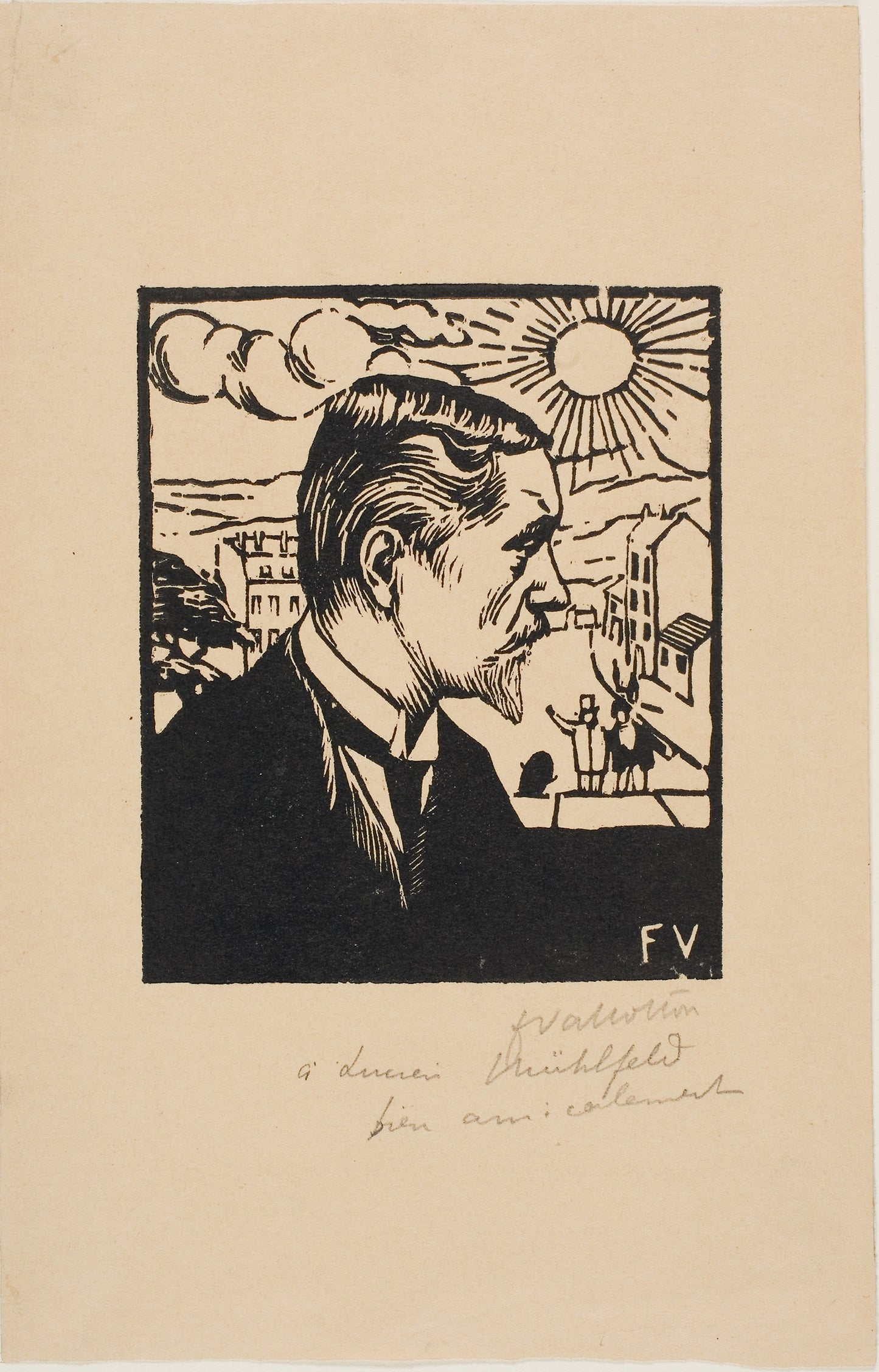 Self-Portrait -  Félix Edouard Vallotton,  Poster Print Wall Art